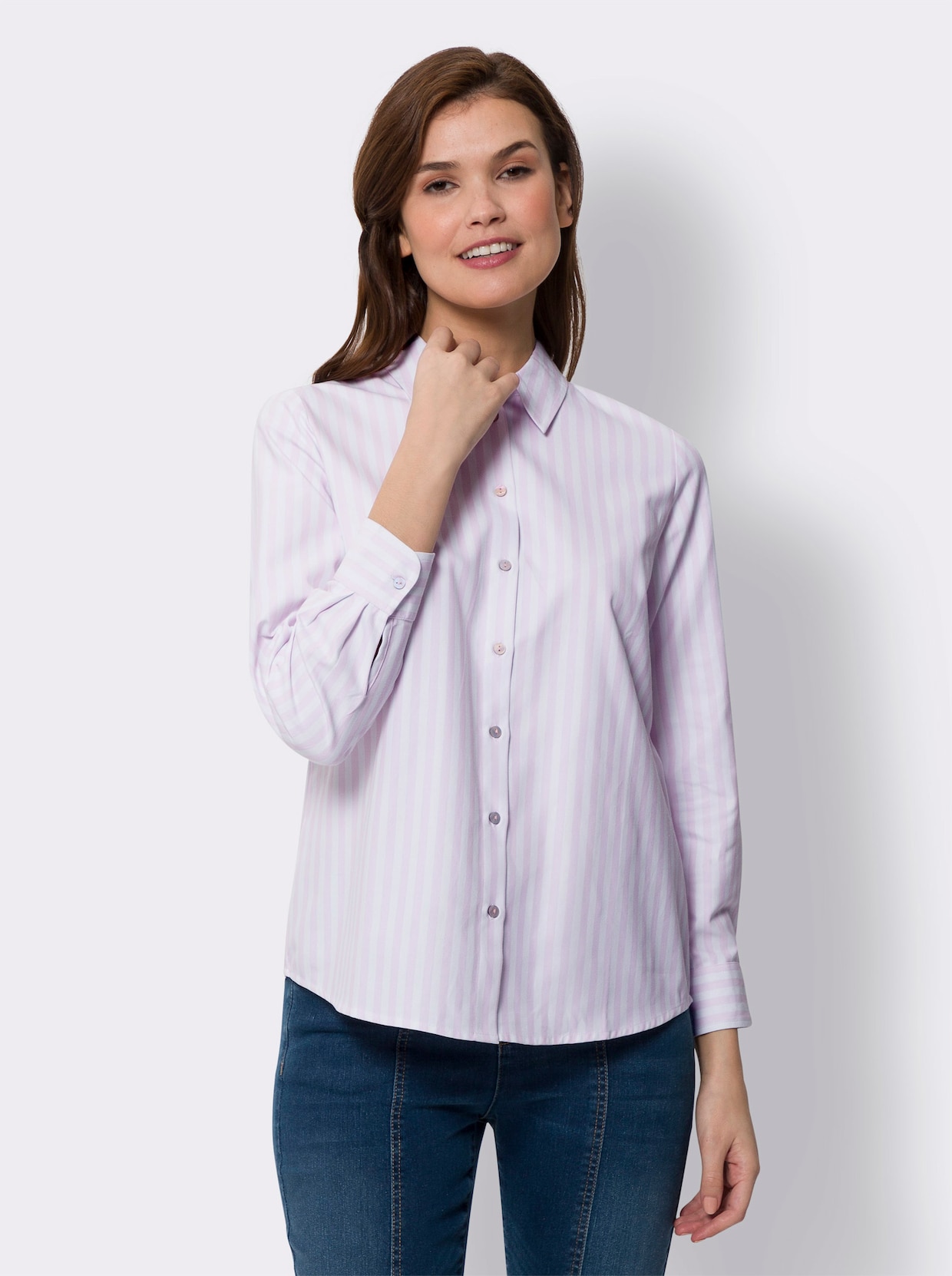 heine Gestreepte blouse - roze/wit gestreept