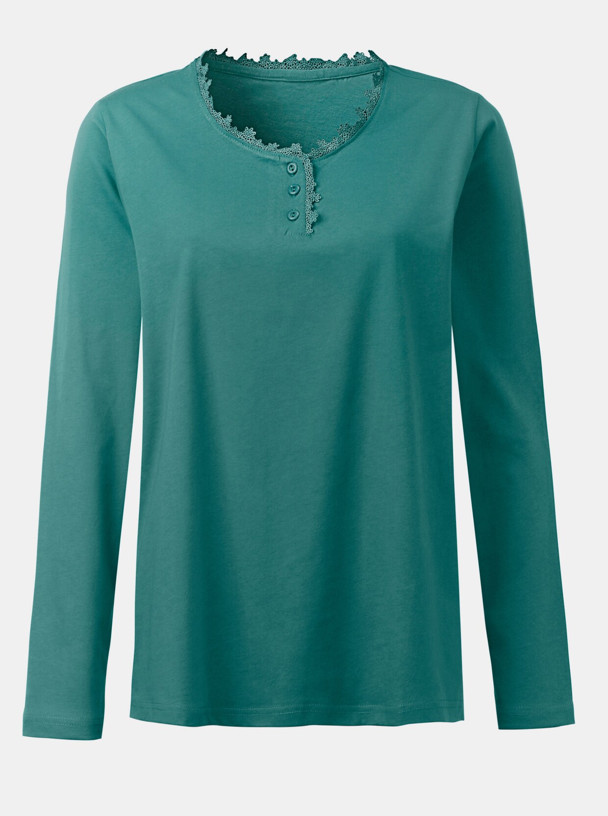 wäschepur Pyjama-Shirt - smaragdgroen