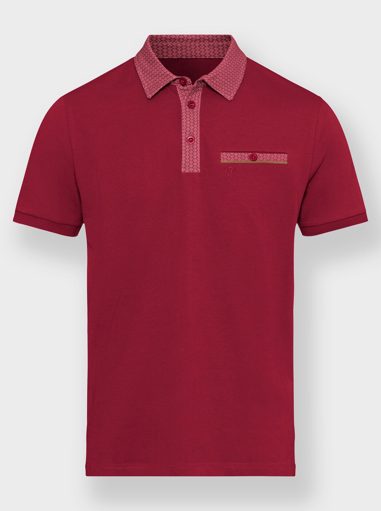 Marco Donati Kurzarm-Poloshirt - kirsche