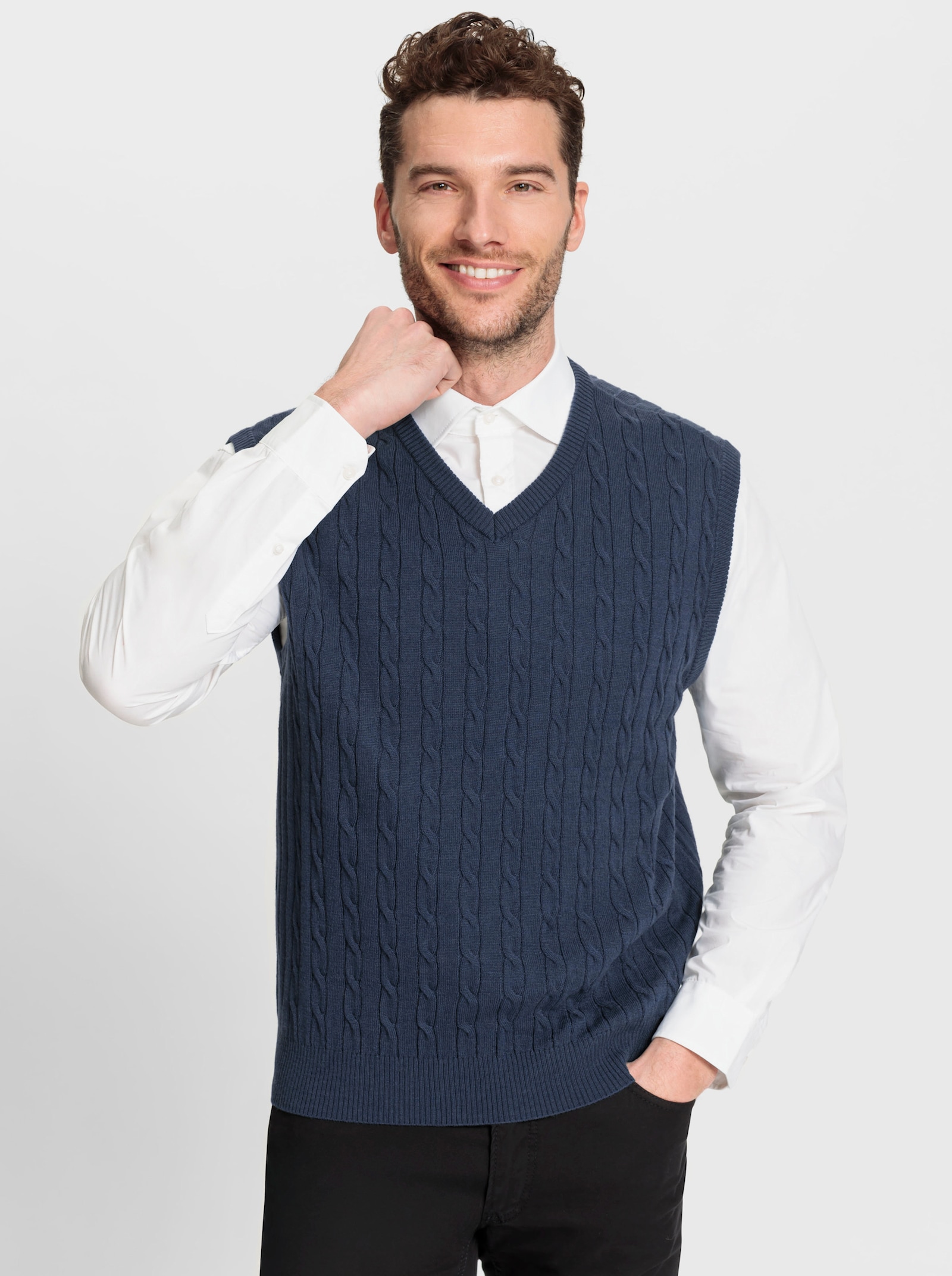 Marco Donati Slip-over - donkerblauw