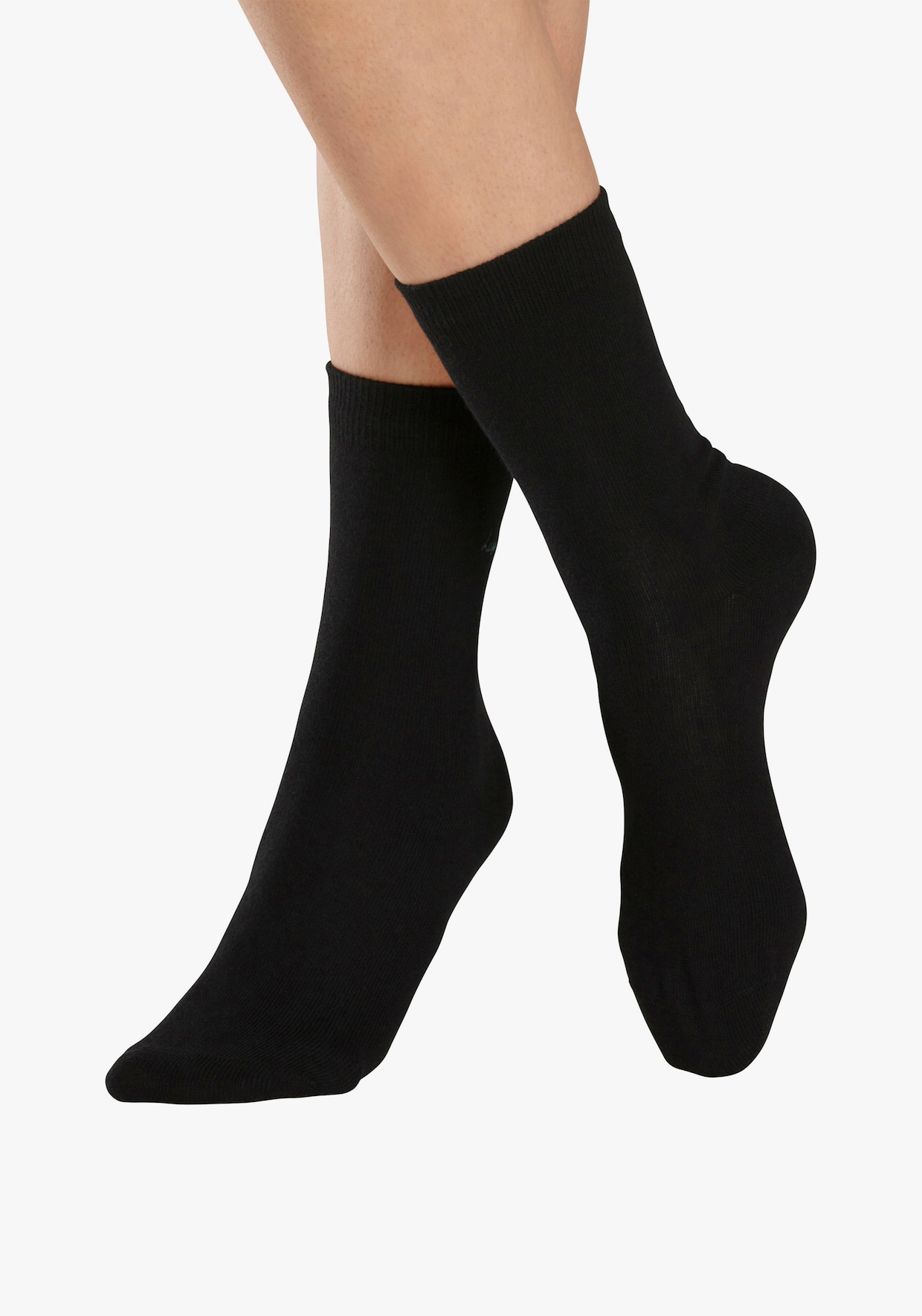 LASCANA chaussettes basiques - 7x noir