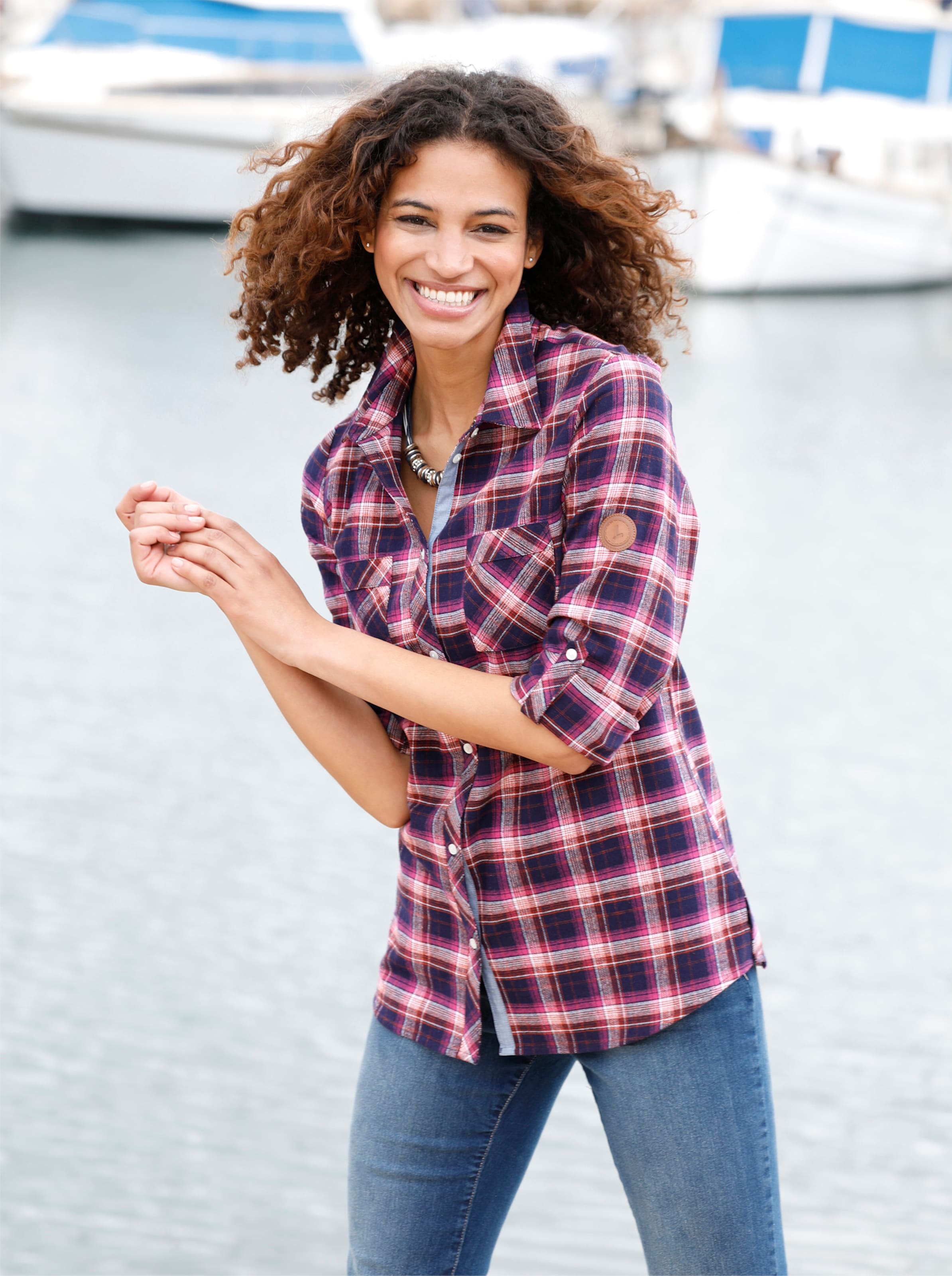 Flanellen blouse