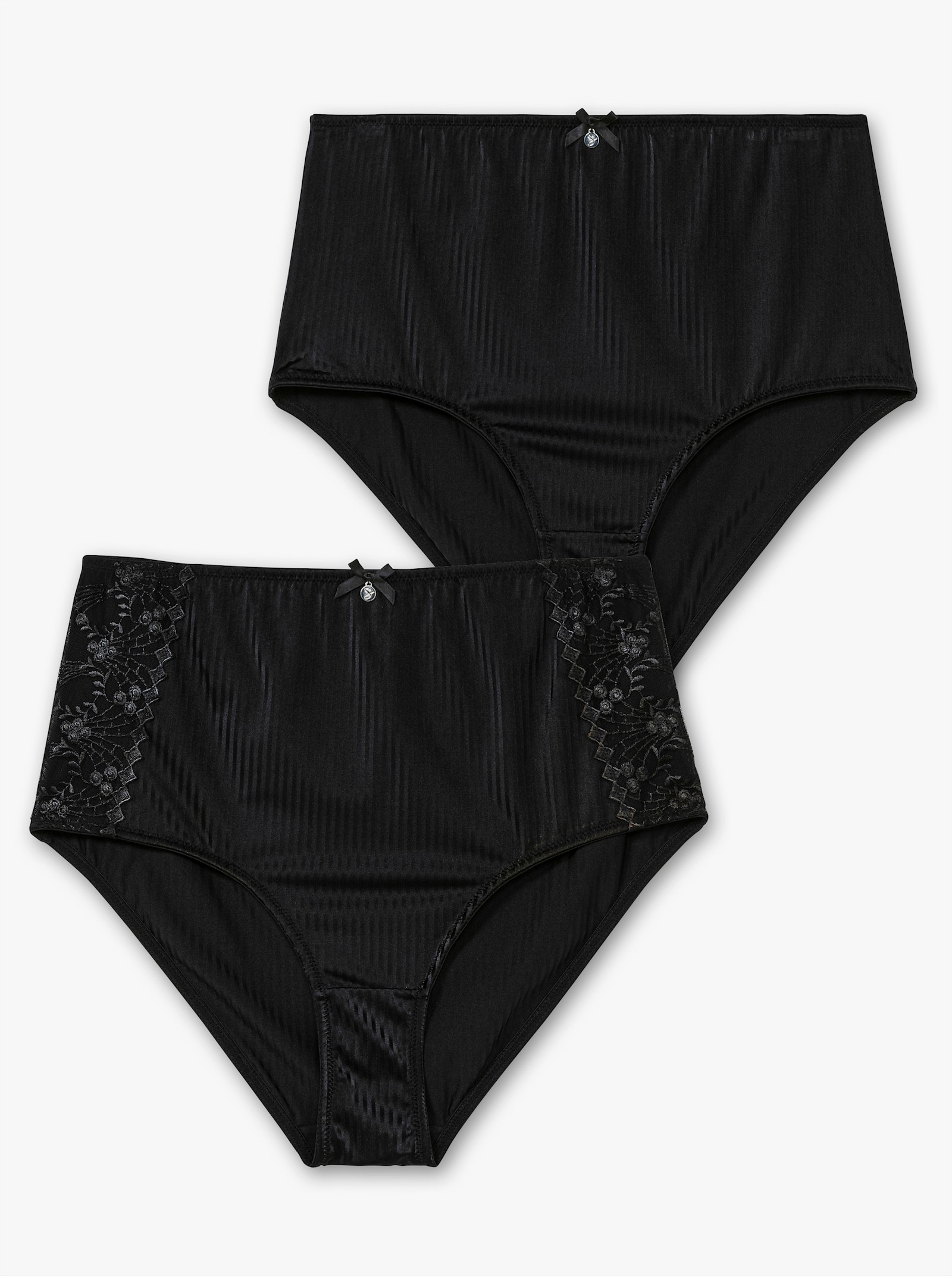 sheego Formslip im Doppelpack, mit Shapingeinsatz - schwarz + schwarz