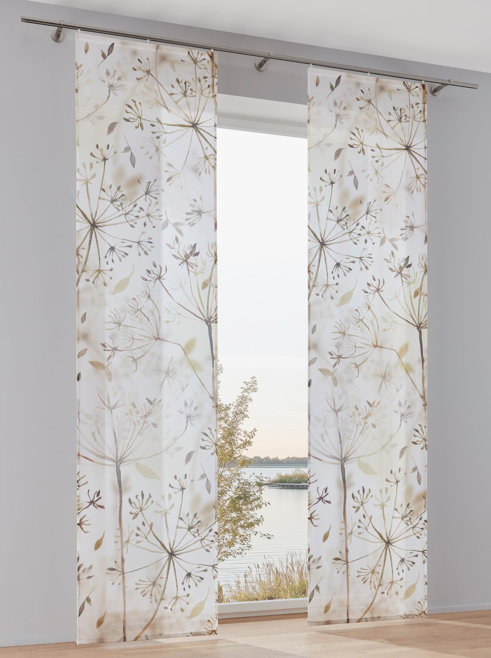 heine home Schiebevorhang - offwhite-gemustert