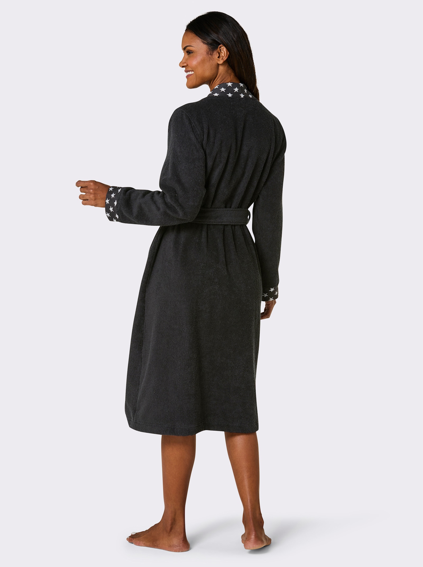 feel good Bademantel - schwarz