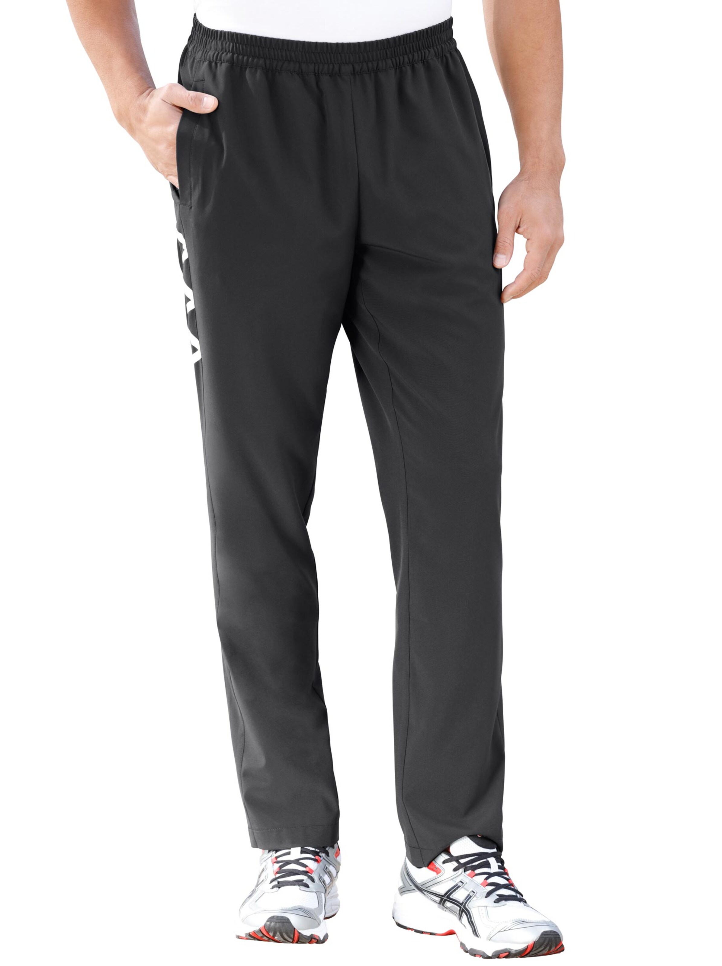 Freizeithose - schwarz-weiß