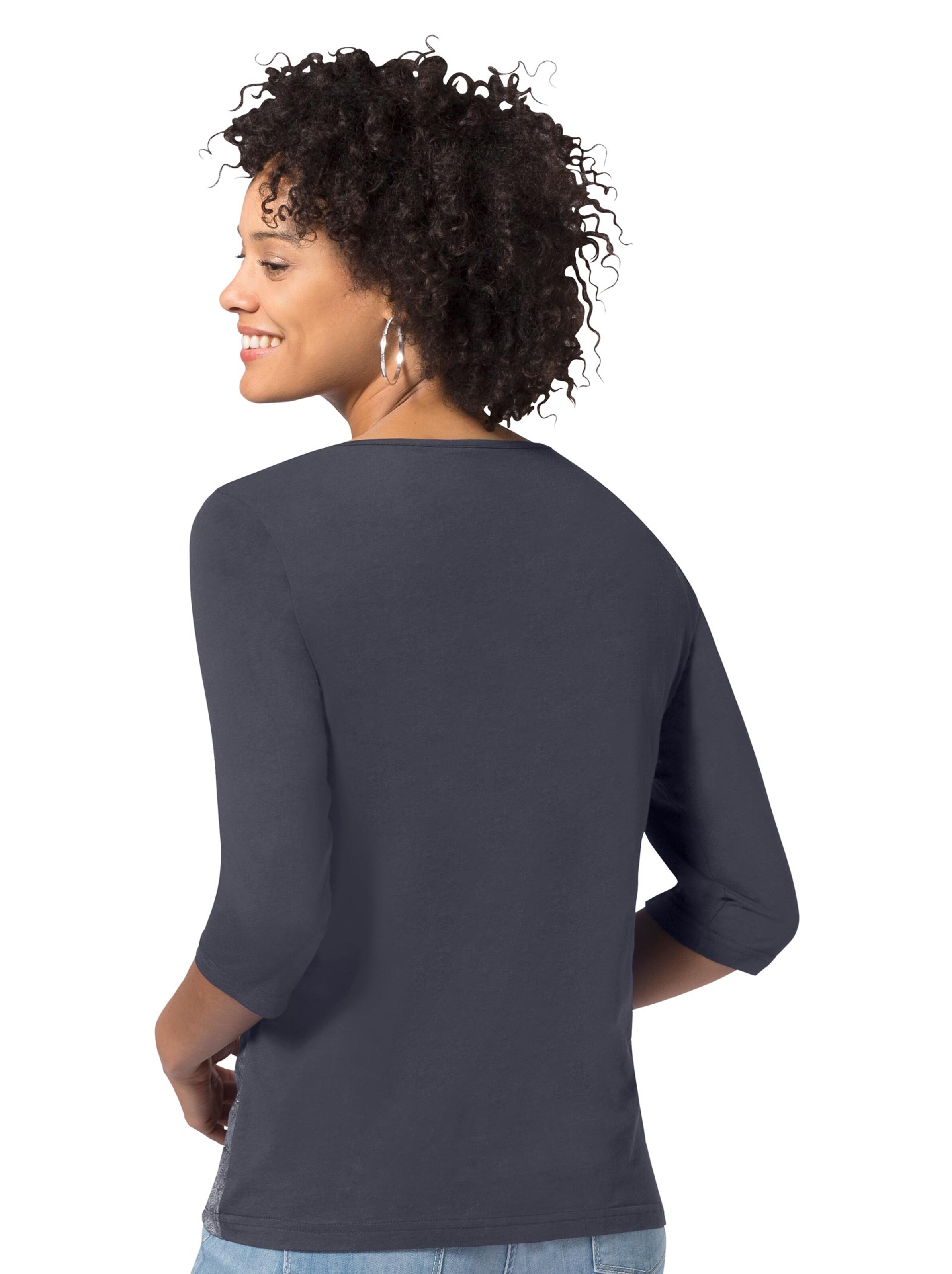 Shirt - marine-gemustert