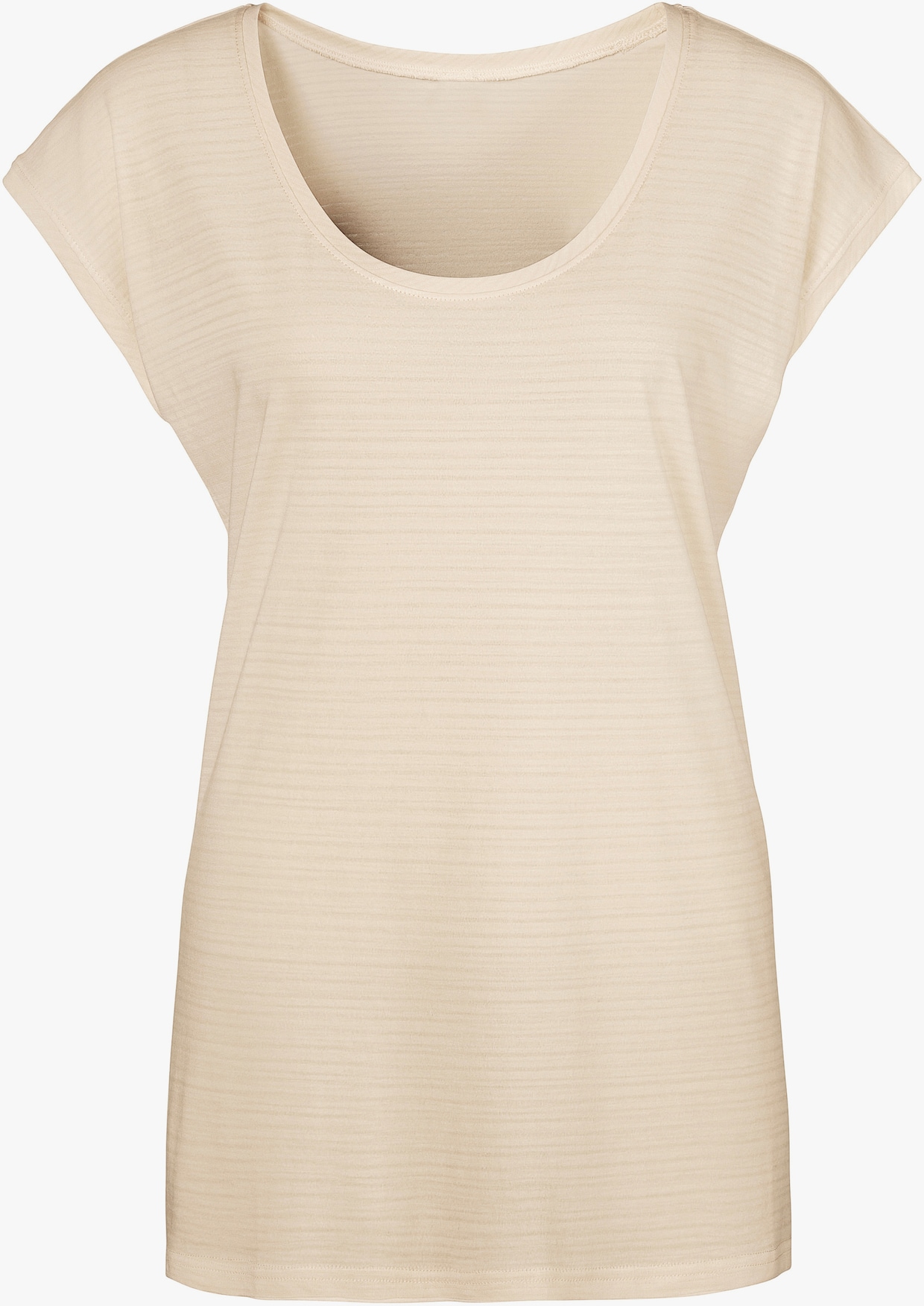 Beachtime Kurzarmshirt - koralle, creme