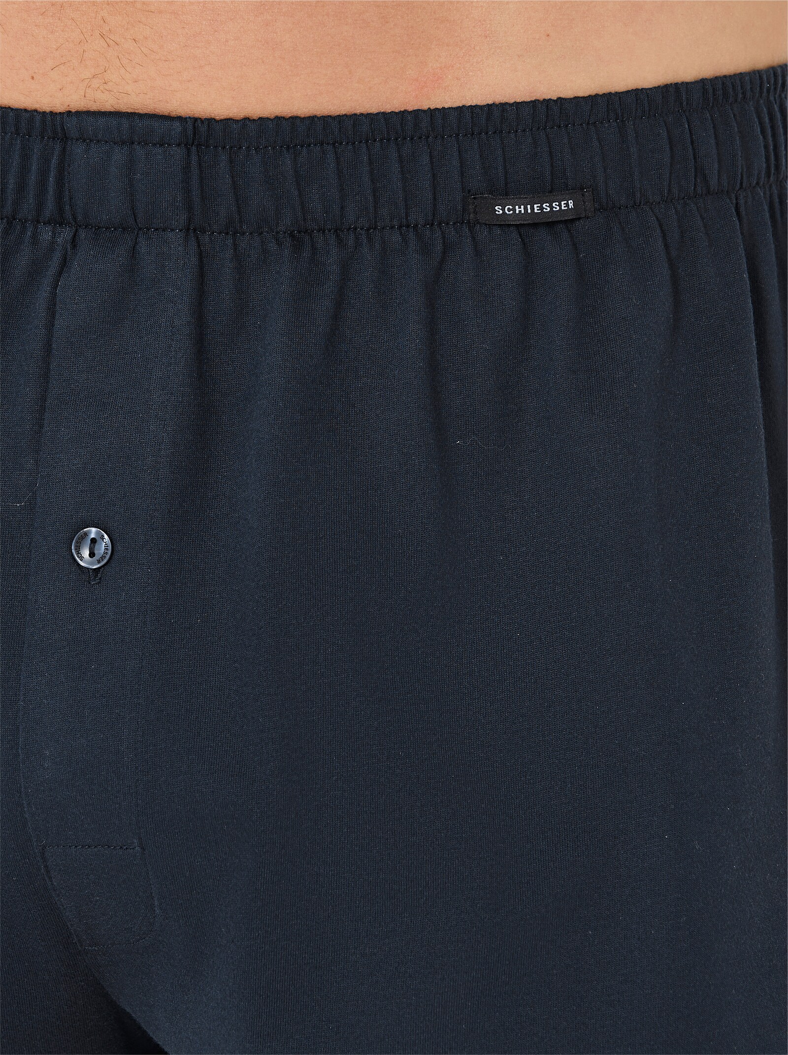 Schiesser Boxershorts mit Streifen - marine