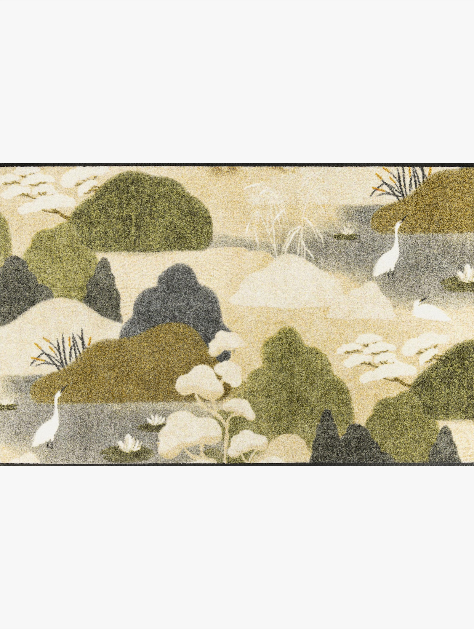 wash+dry by Kleen-Tex Fußmatte - beige-grün-gemustert