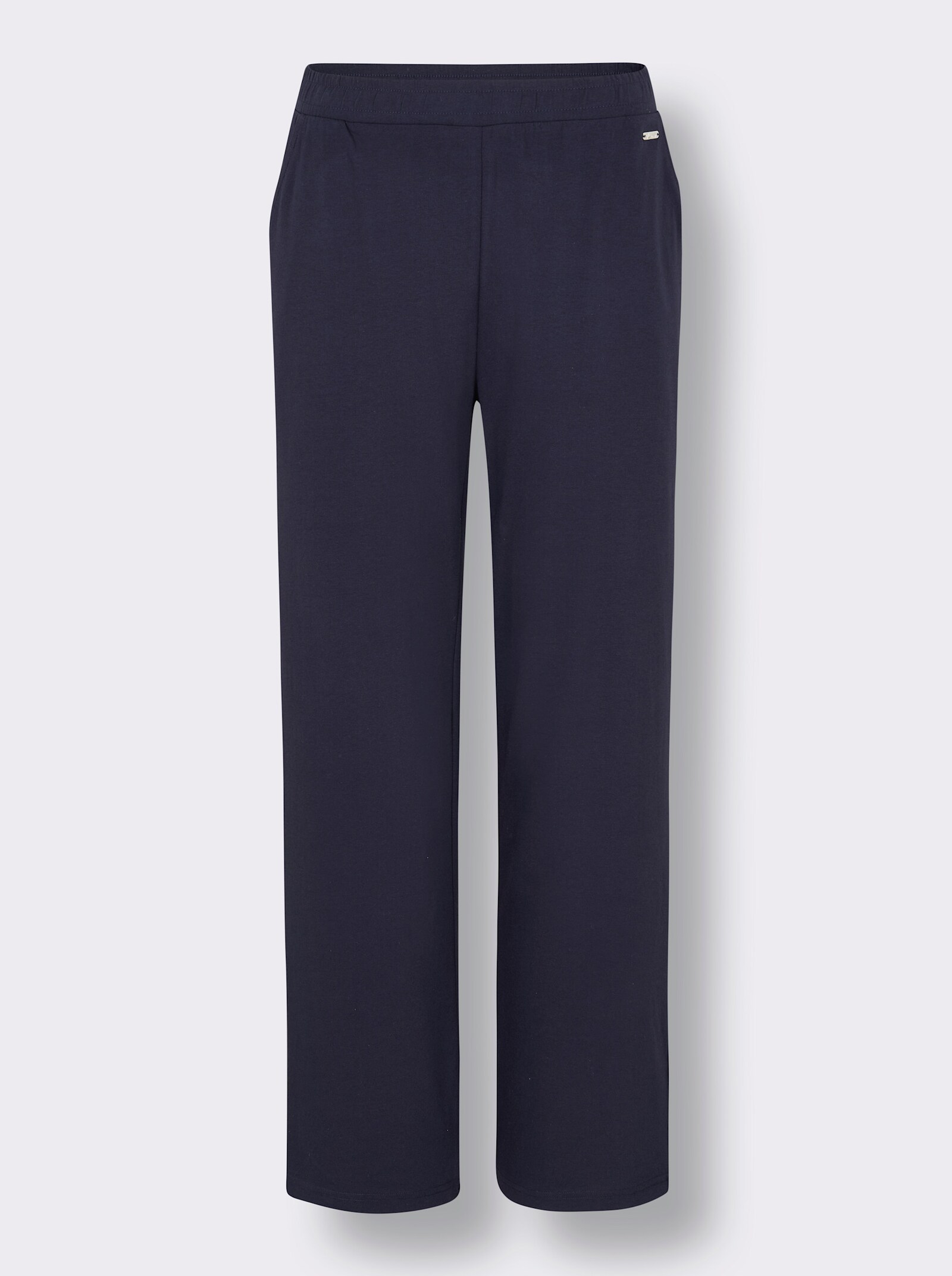 feel good Dehnbund-Hose mit weitem Bein - marine