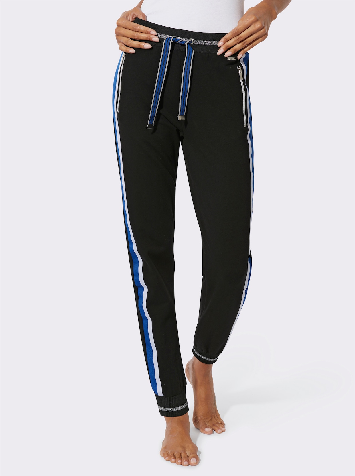 feel good Hose - schwarz-royalblau