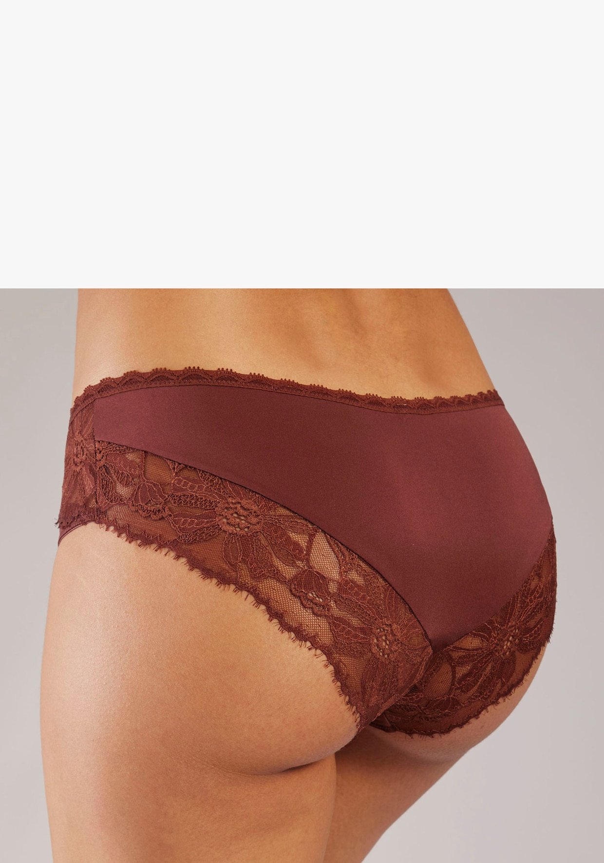 LASCANA Panty - chocolade