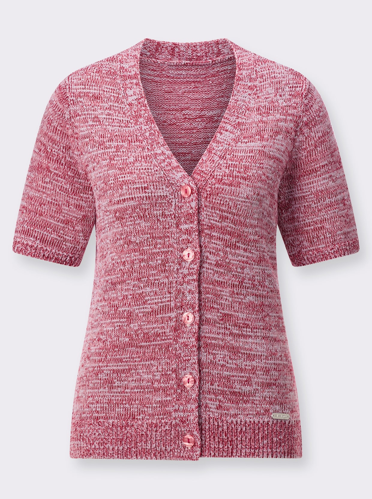 Strickjacke - flamingo-meliert