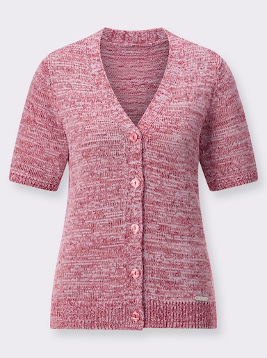 Strickjacke - flamingo-meliert