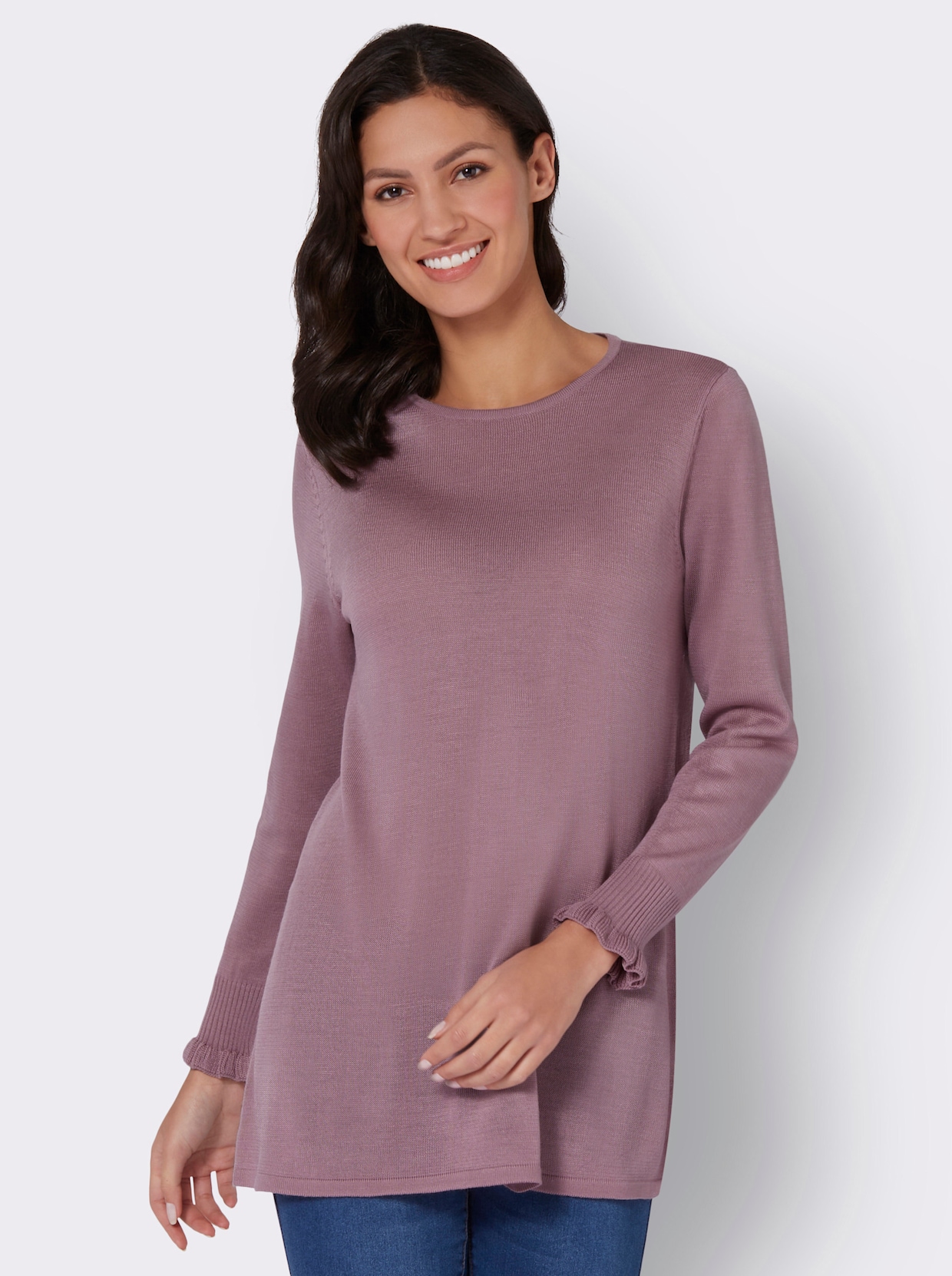 Lange pullover - mauve