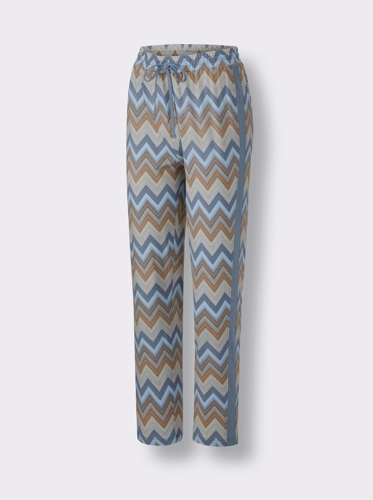 wäschepur Schlafanzug - taubenblau-taupe-bedruckt