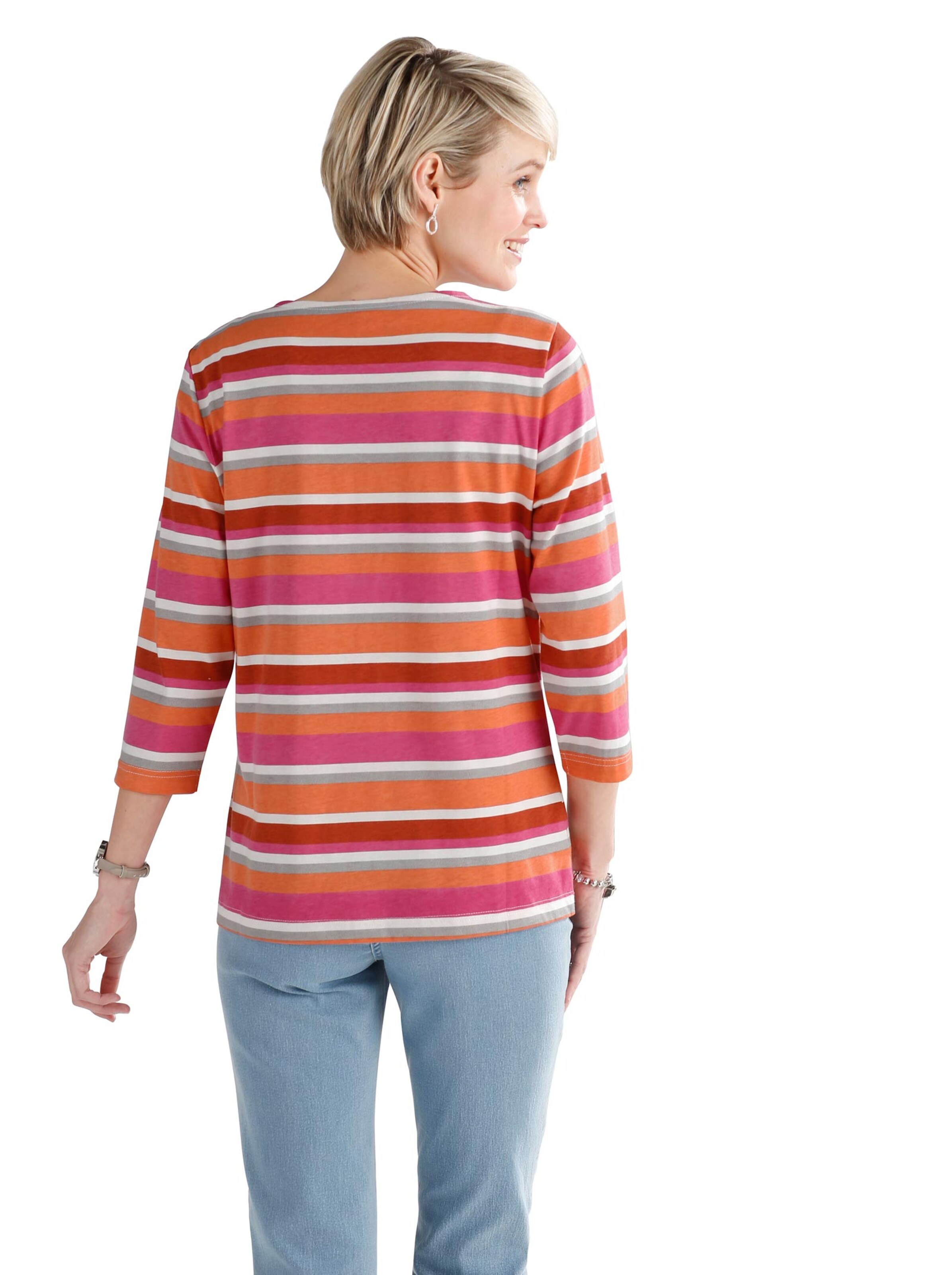 Shirt - lachs-gestreift