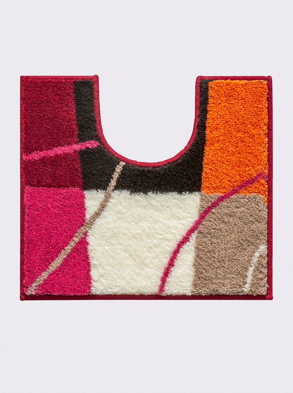 Grund Badmat - pink/oranje
