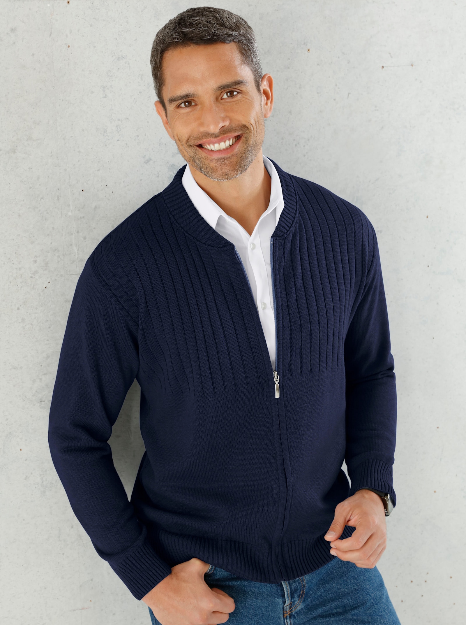 Strickjacke - marine