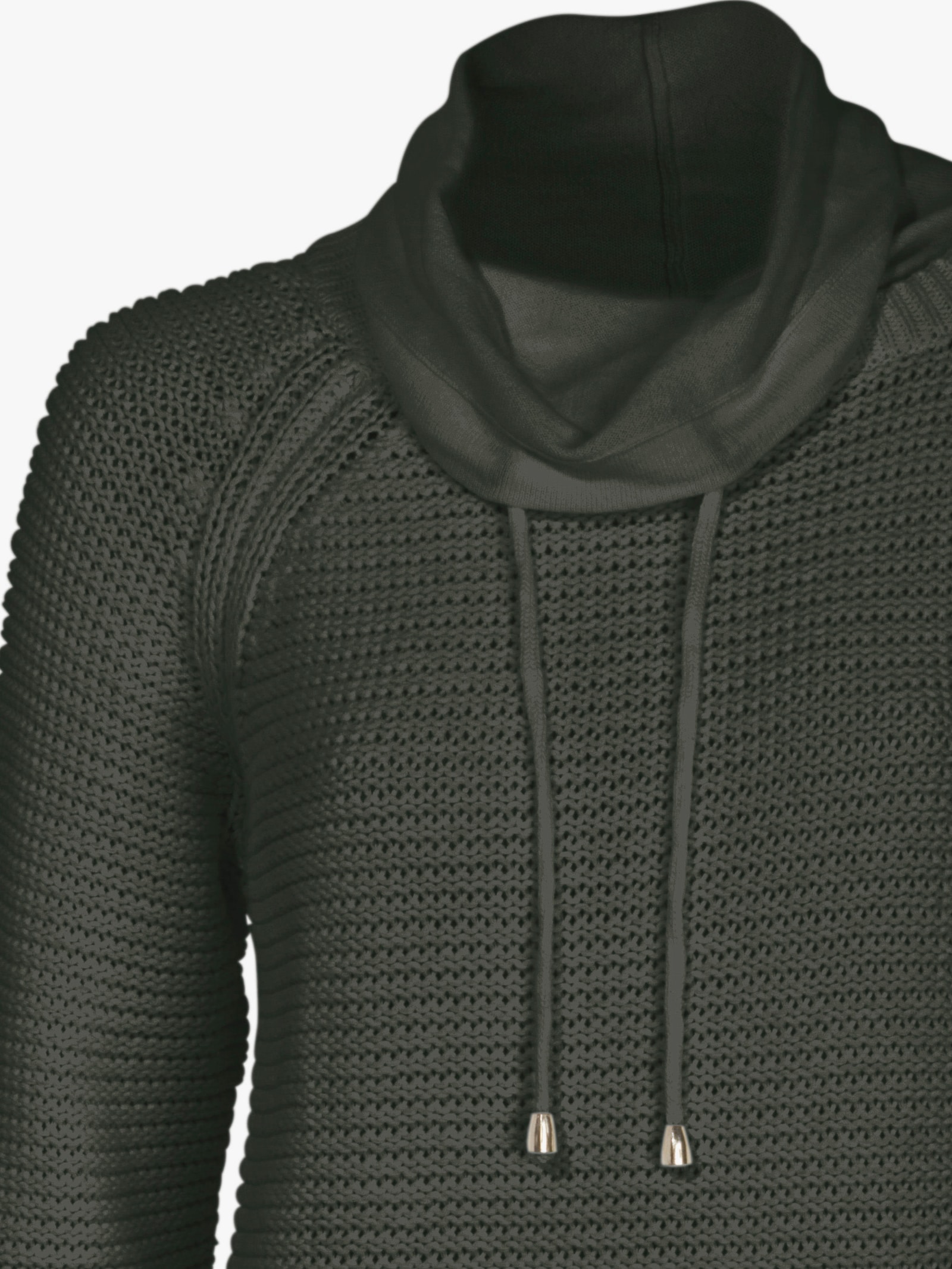 heine Troyer mit Raglanärmeln - oliv