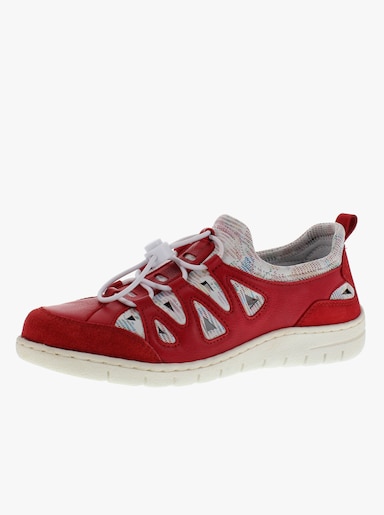 Reflexan Slipper im Materialmix - rot