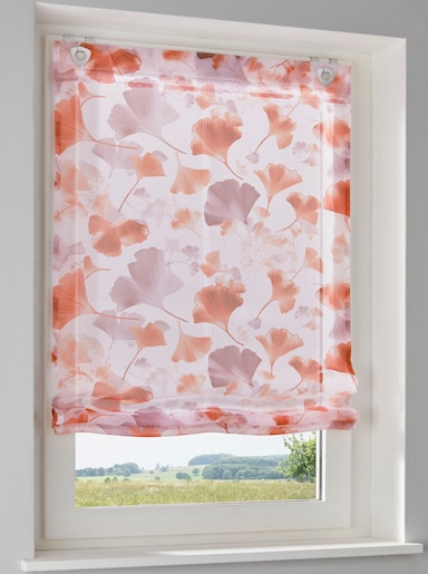 heine home vouwgordijn - terra/wit