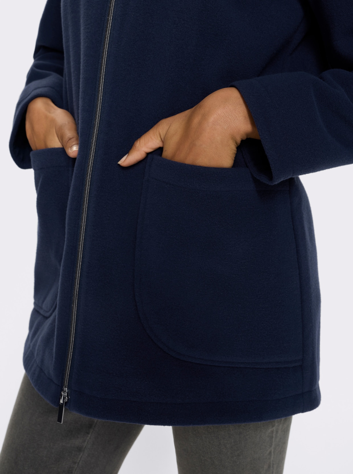 Vlněná bunda - námořnická modrá