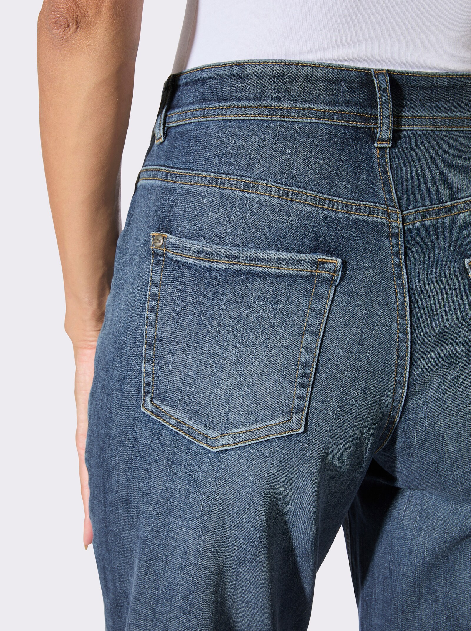 Ascari Jeans im lässigen Barrell-Style - blue-stone-washed