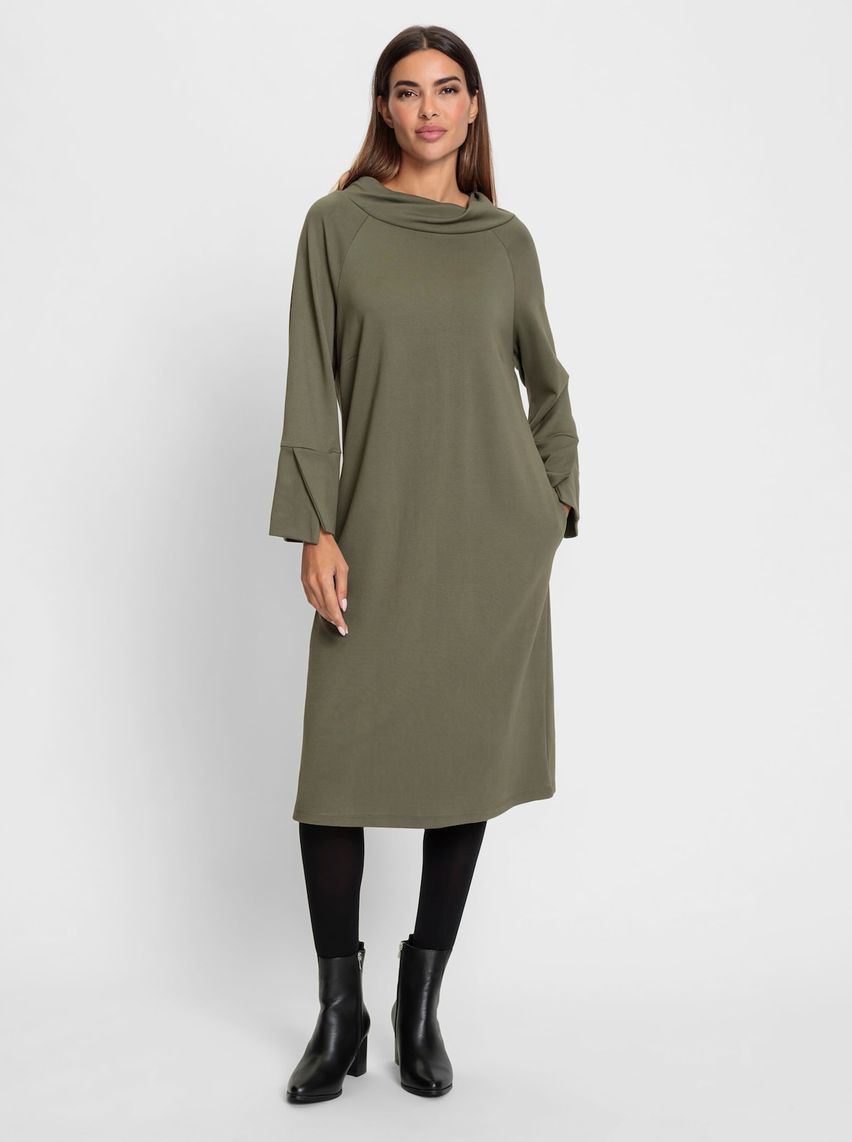 heine Jersey-Kleid - khaki