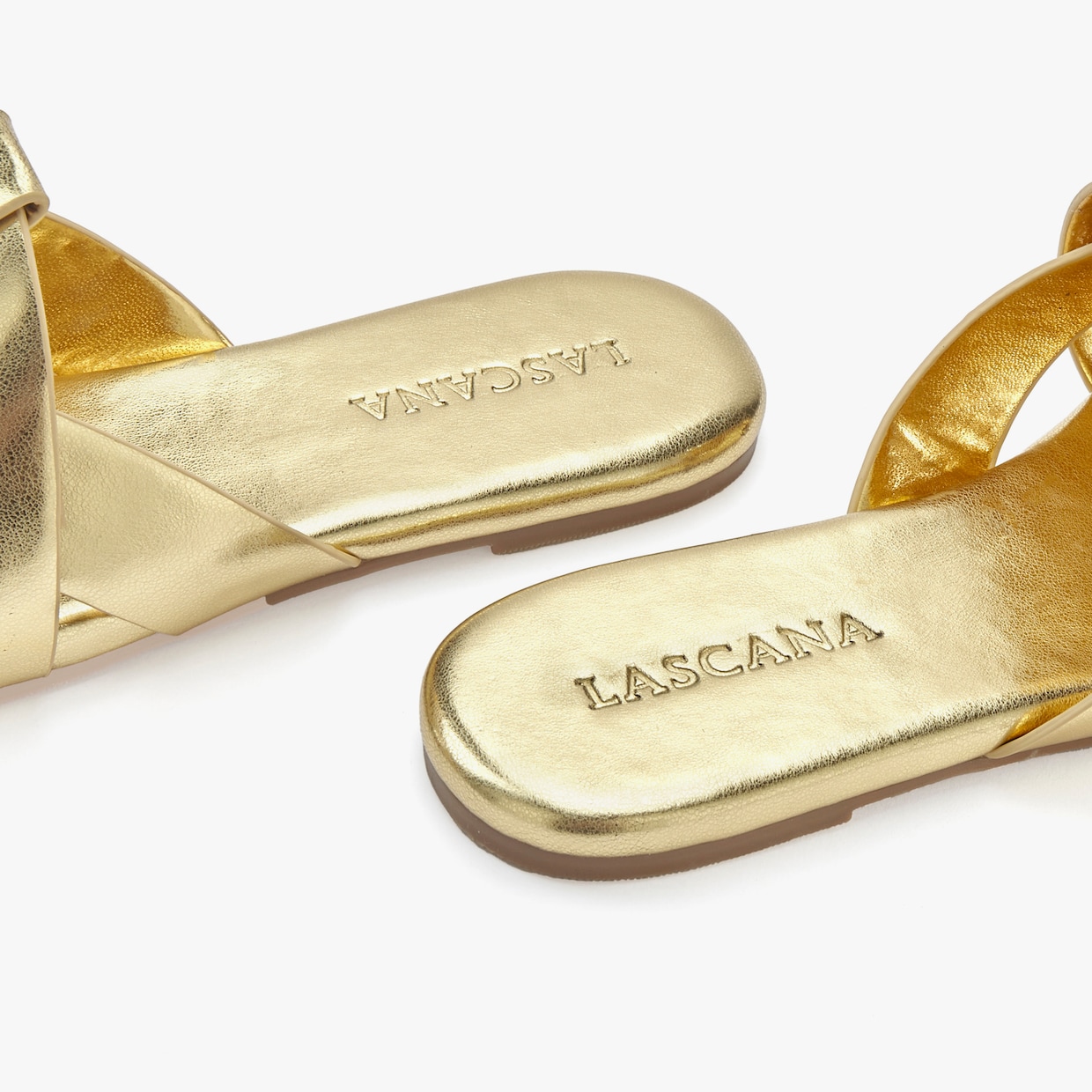 LASCANA Pantolette - goldfarben