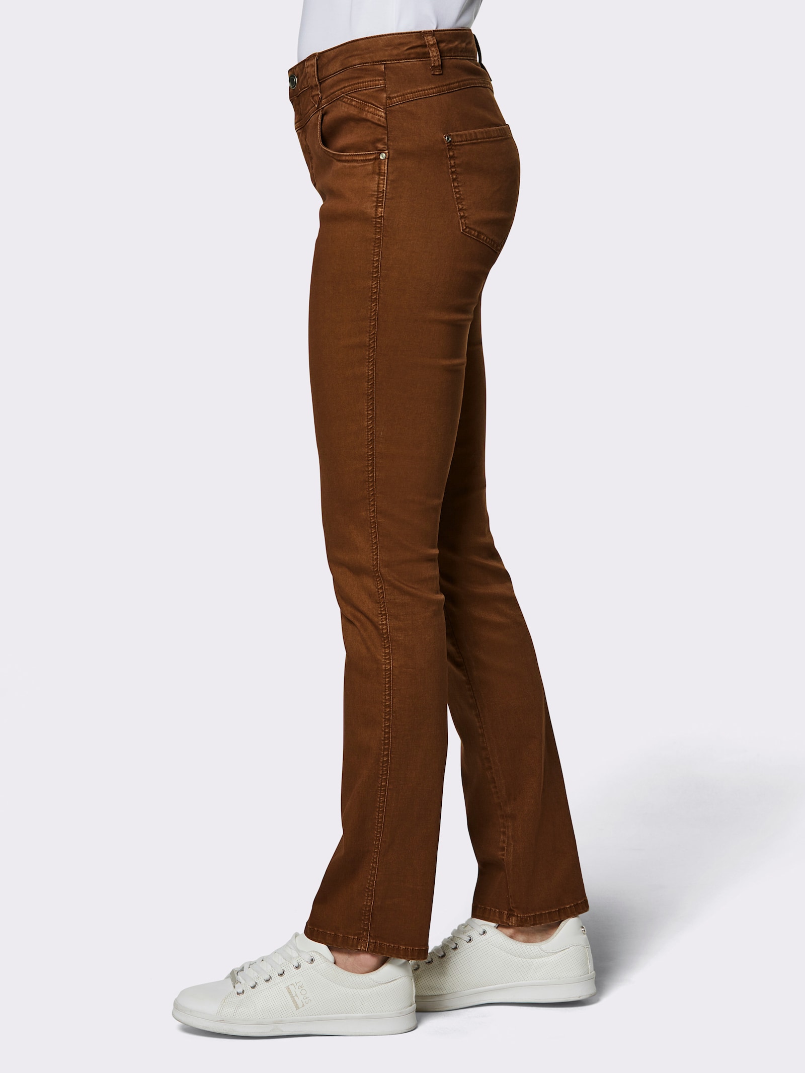 CREATION L PREMIUM Jeans in 4-Pocket-Form - braun