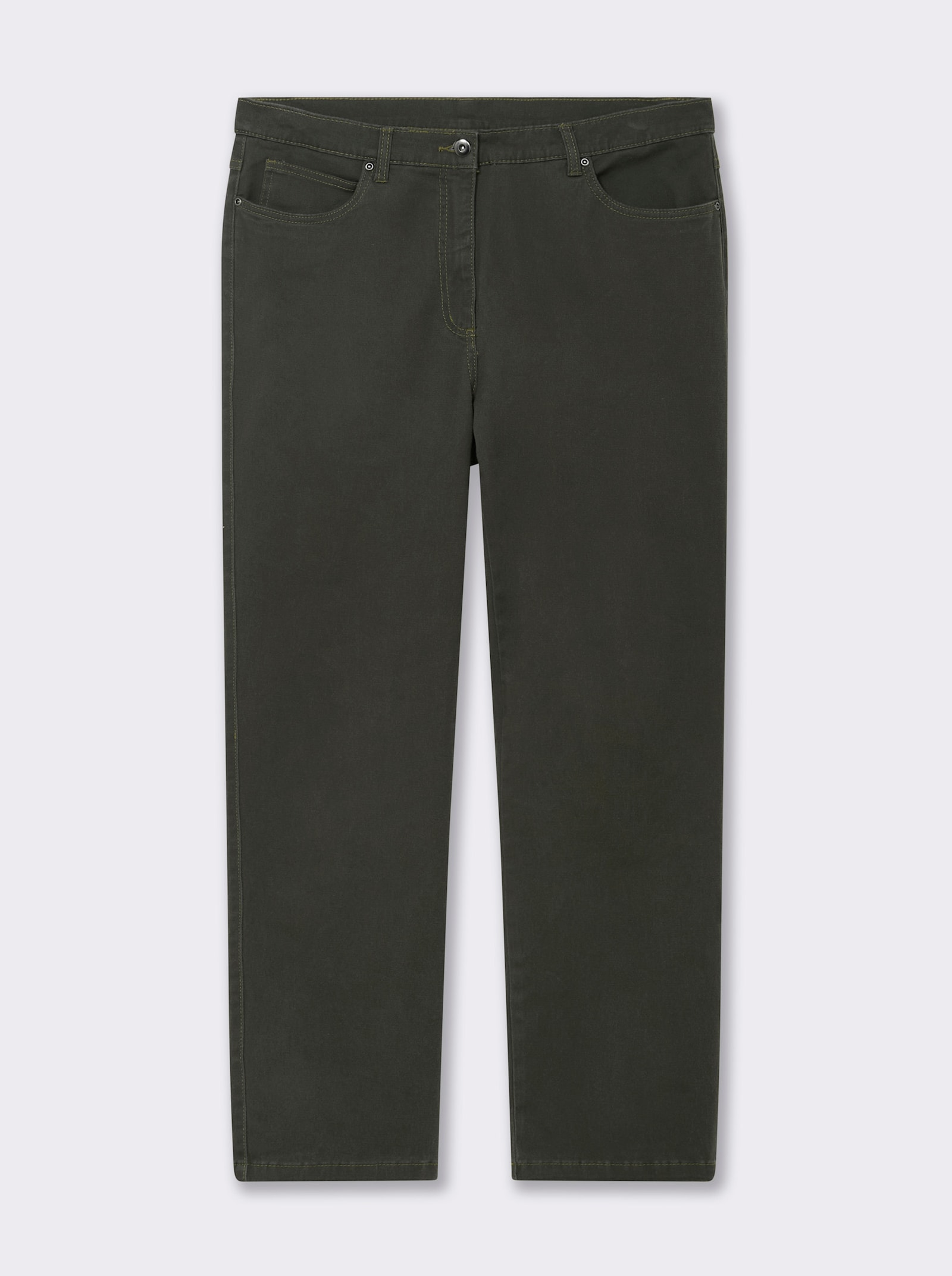 5-Pocket-Jeans mit Stretch-Anteil - khaki