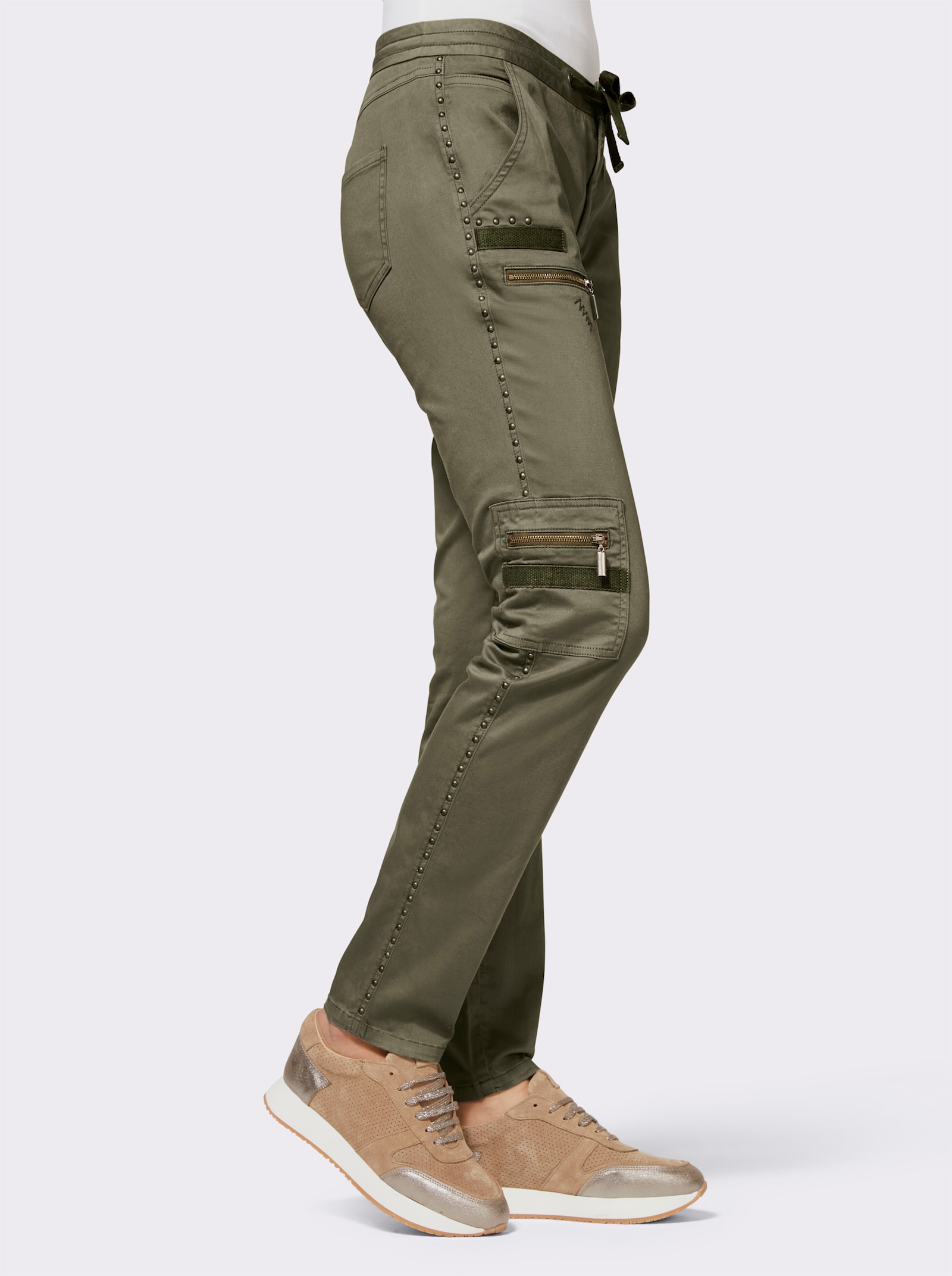 heine Cargohose mit Stretch-Anteil - khaki
