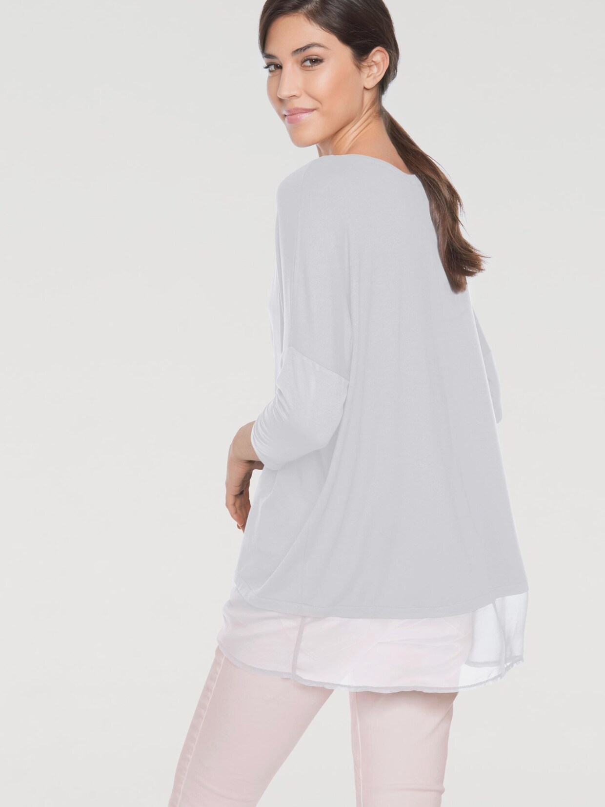 Linea Tesini Oversized Shirt - weiß