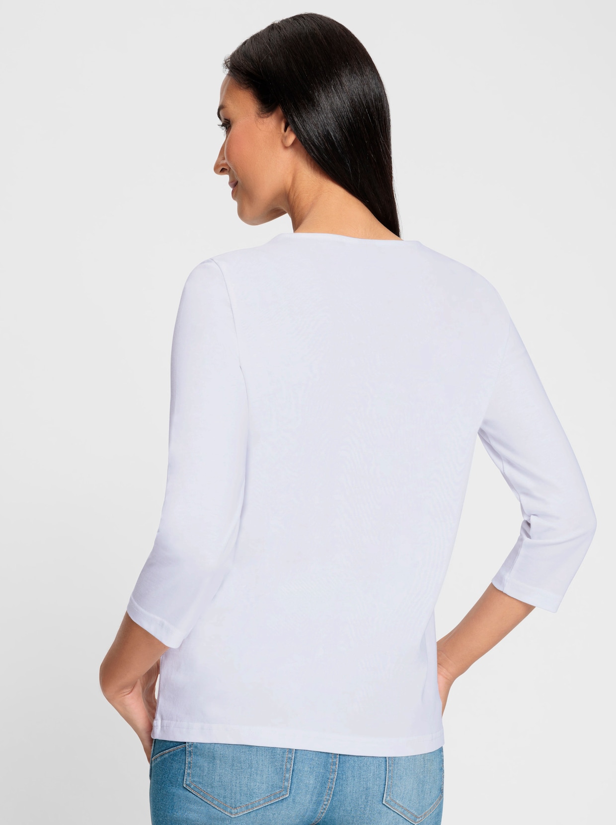 heine Shirt met print - wit/zilverkleurig bedrukt