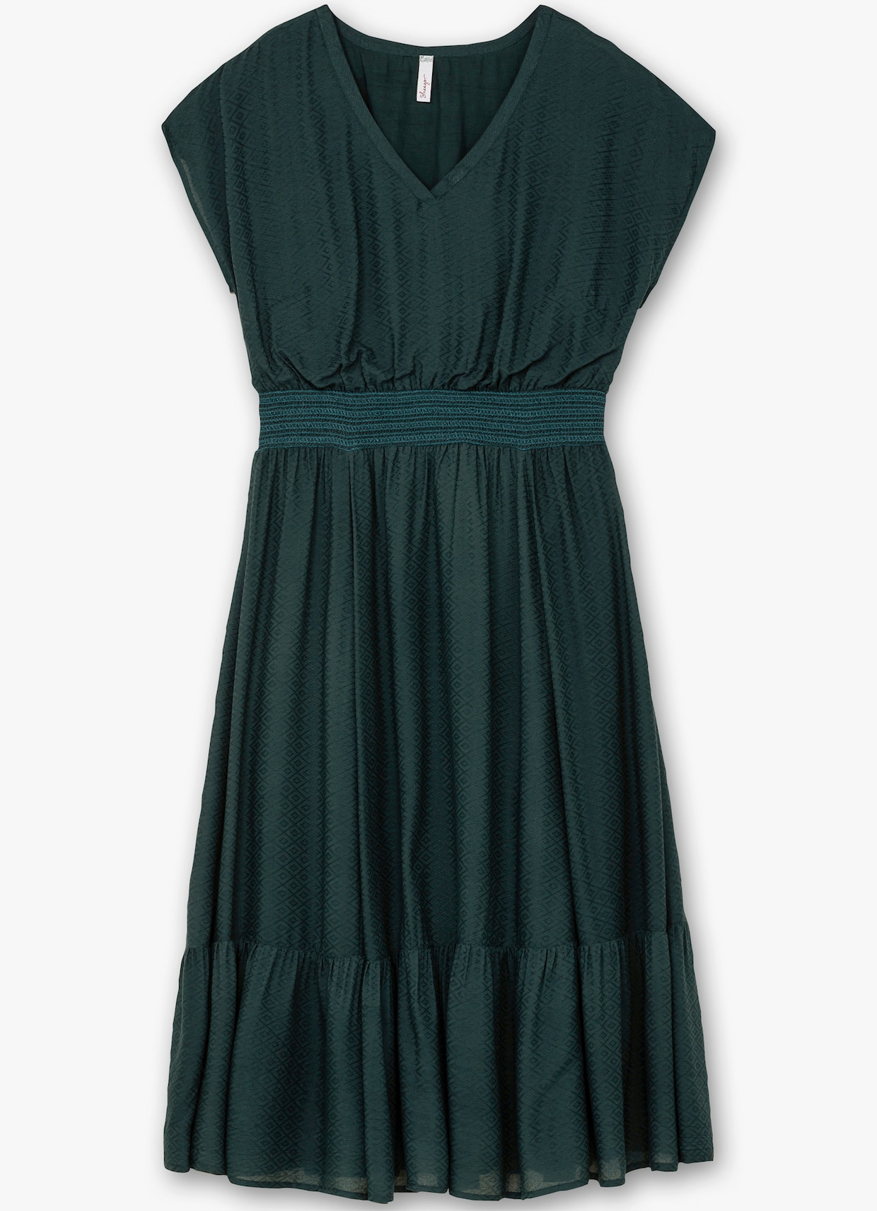 sheego Maxikleid - tiefgrün