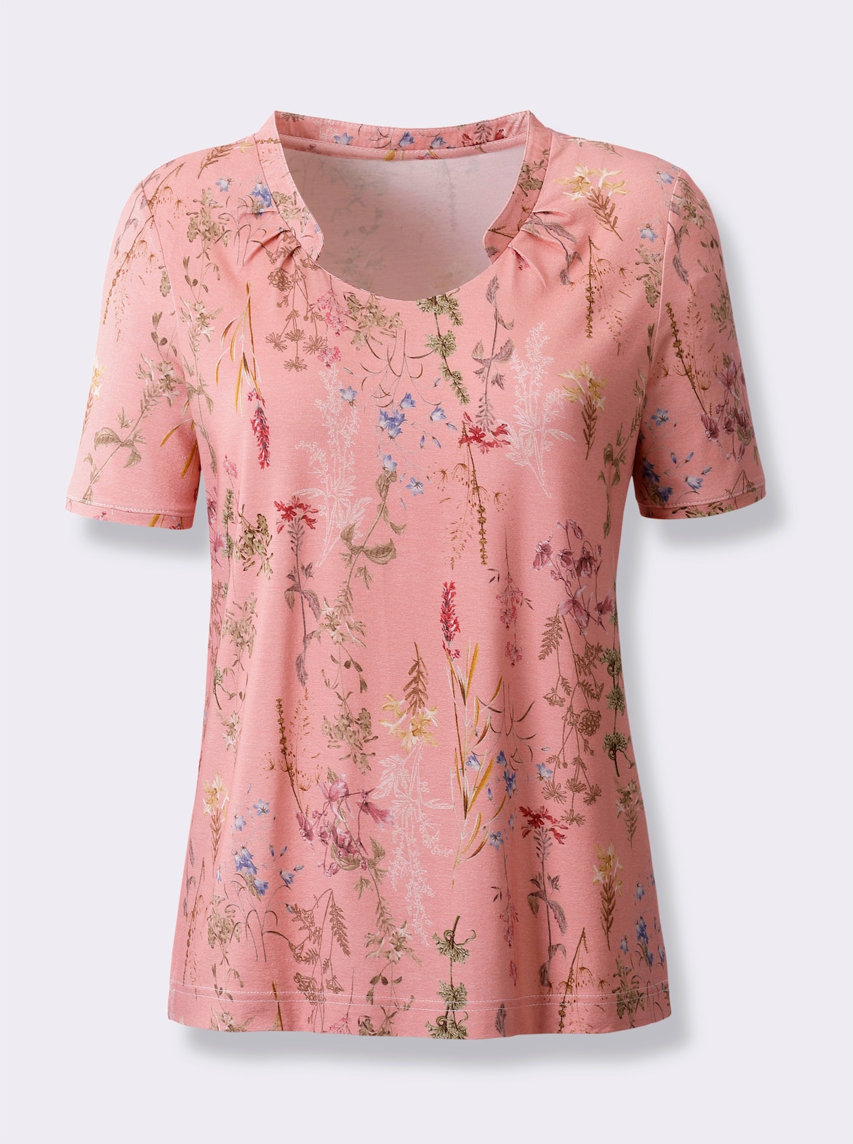 Shirt met korte mouwen - rozenkwarts bedrukt