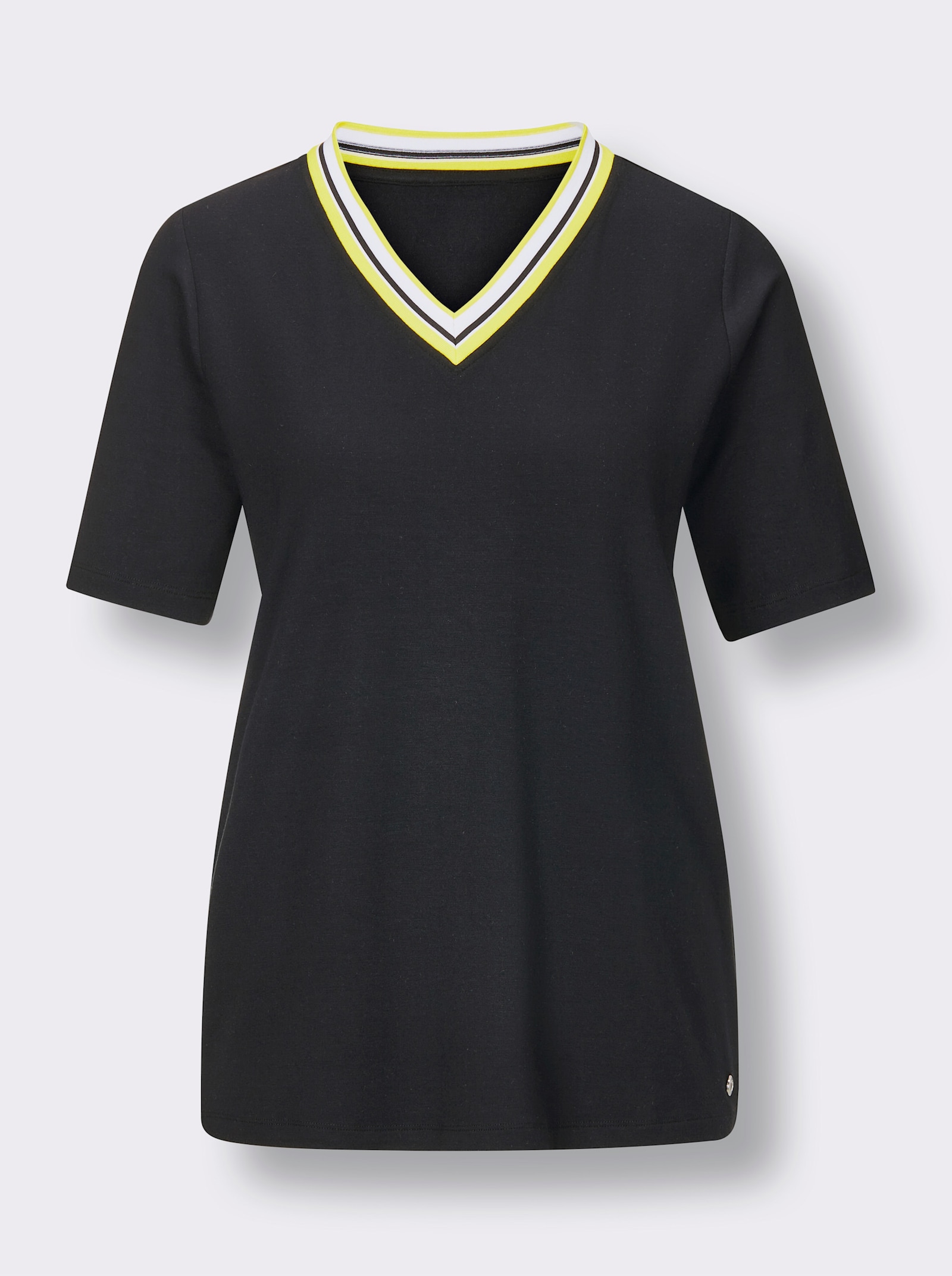 CREATION L PREMIUM Shirt met modal - zwart