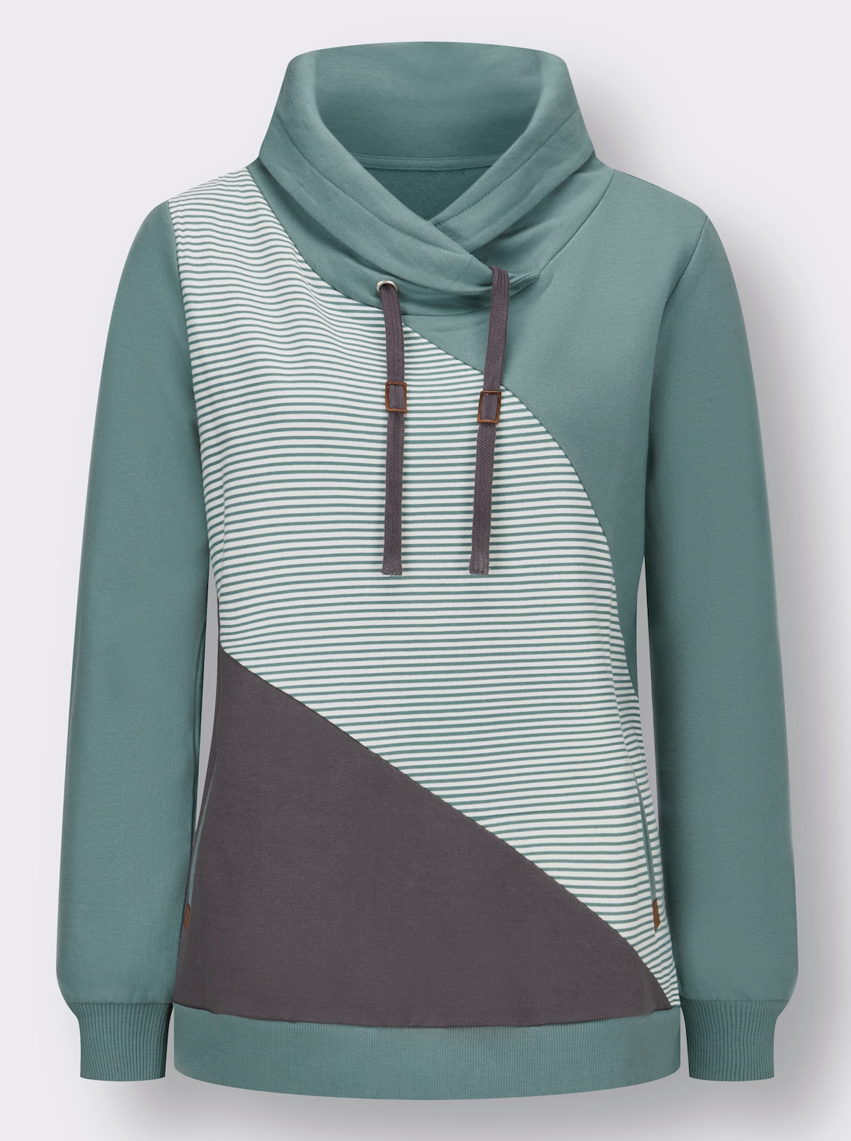 Sweatshirt - jade-bedruckt