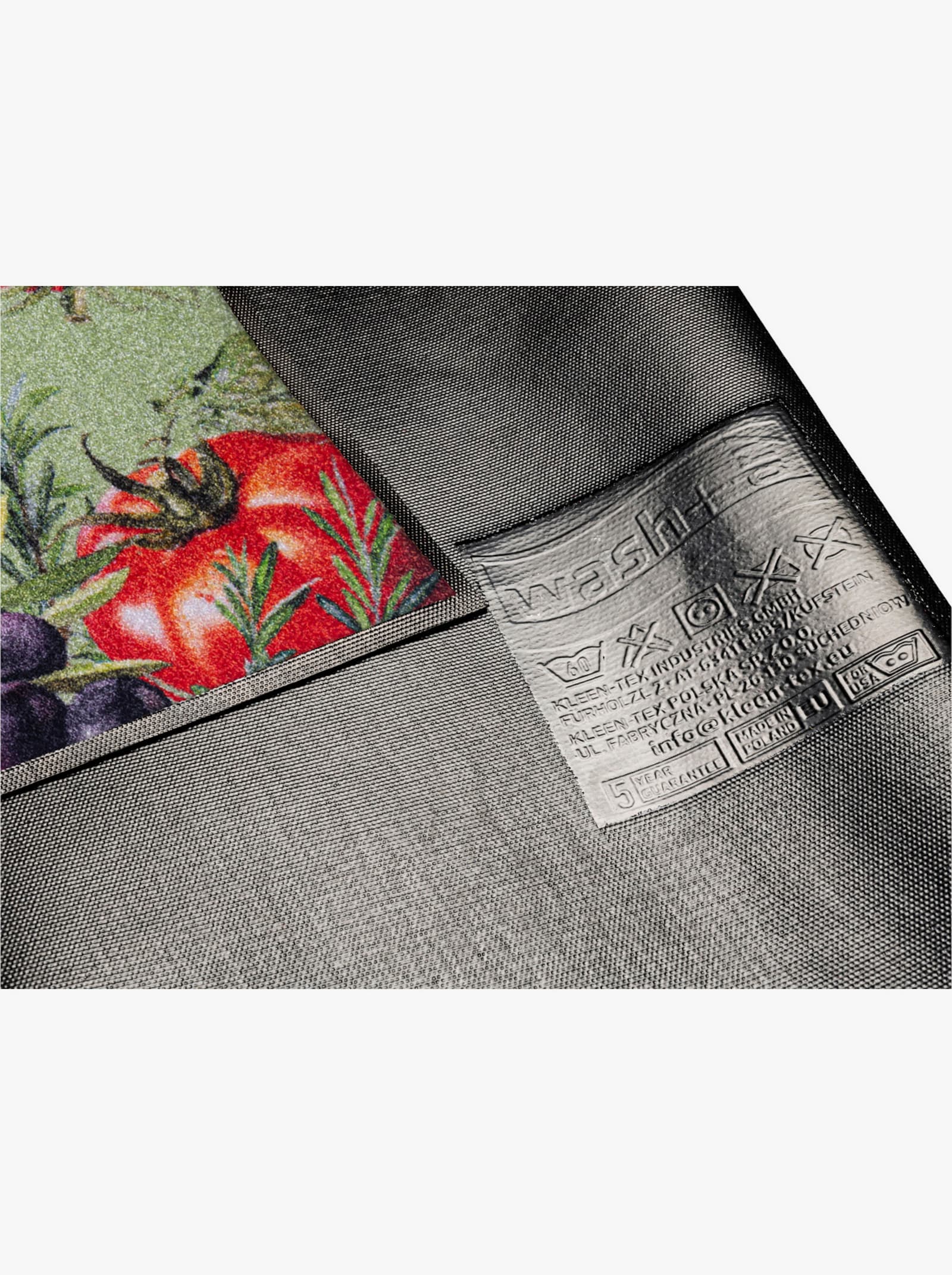 wash+dry by Kleen-Tex Fußmatte - grün-rot