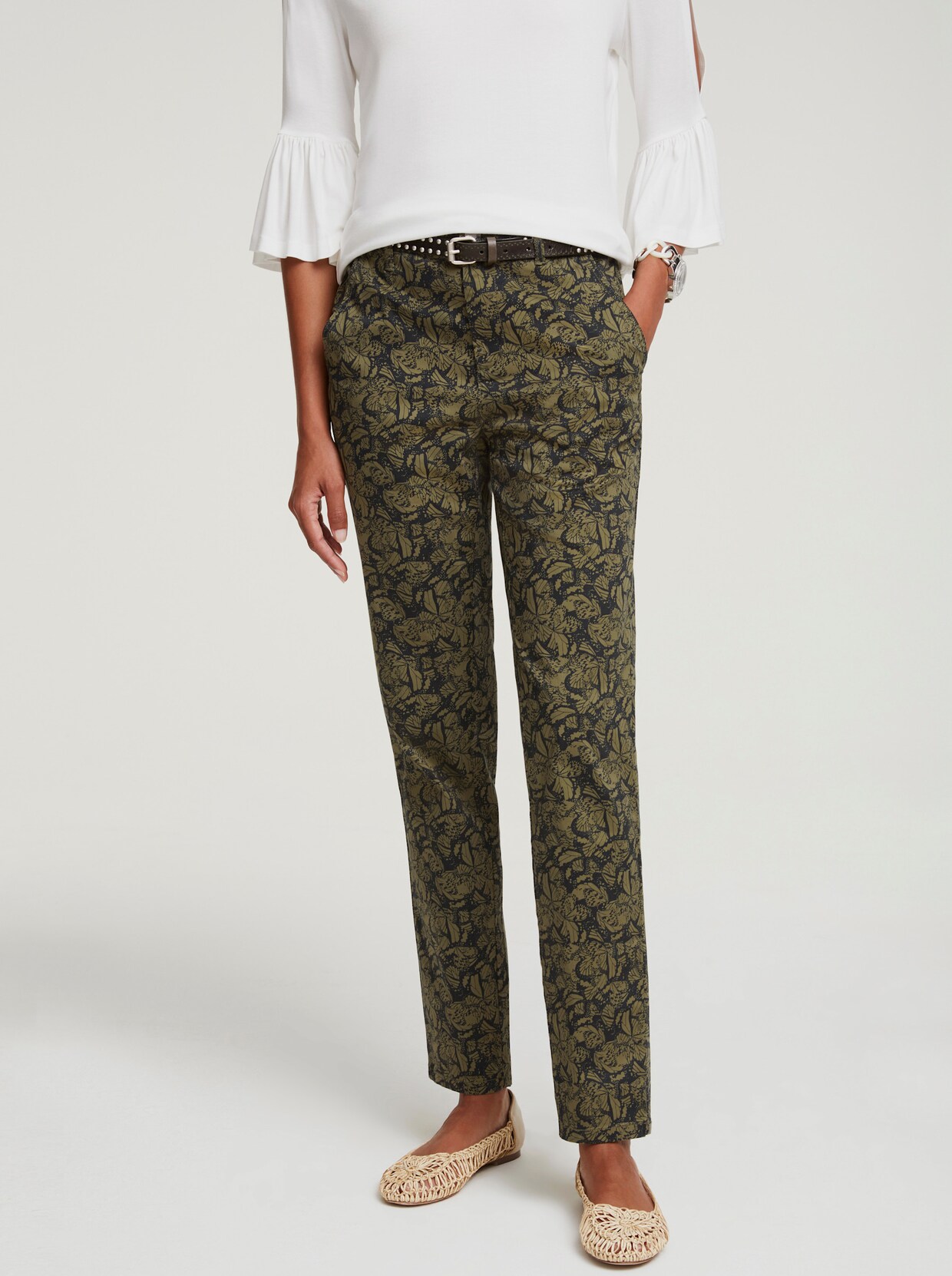 heine Druck-Hose - oliv
