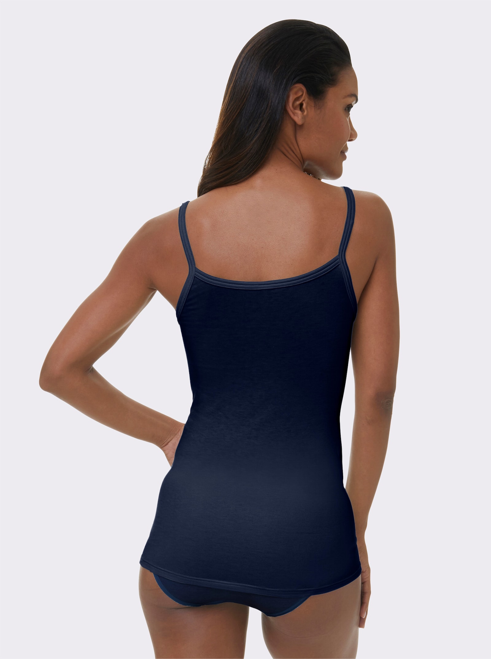 wäschepur Trägertop mit Spitze - marine