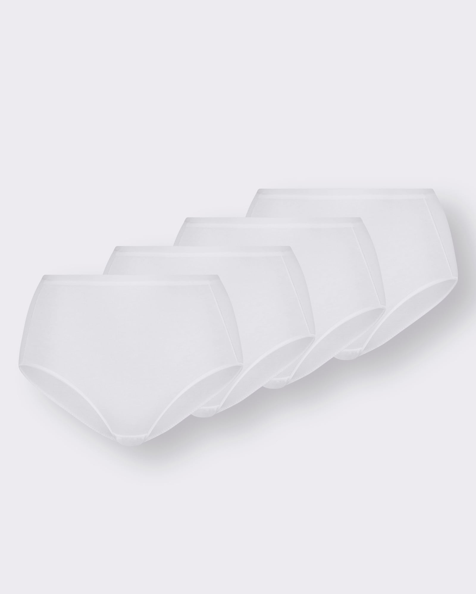 Nina von C. Taillenslip aus Baumwoll-Stretch - weiß