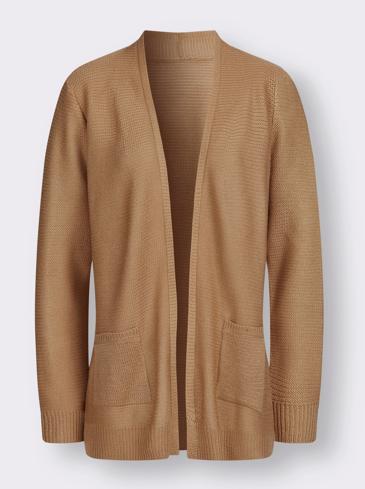 Strickjacke - camel