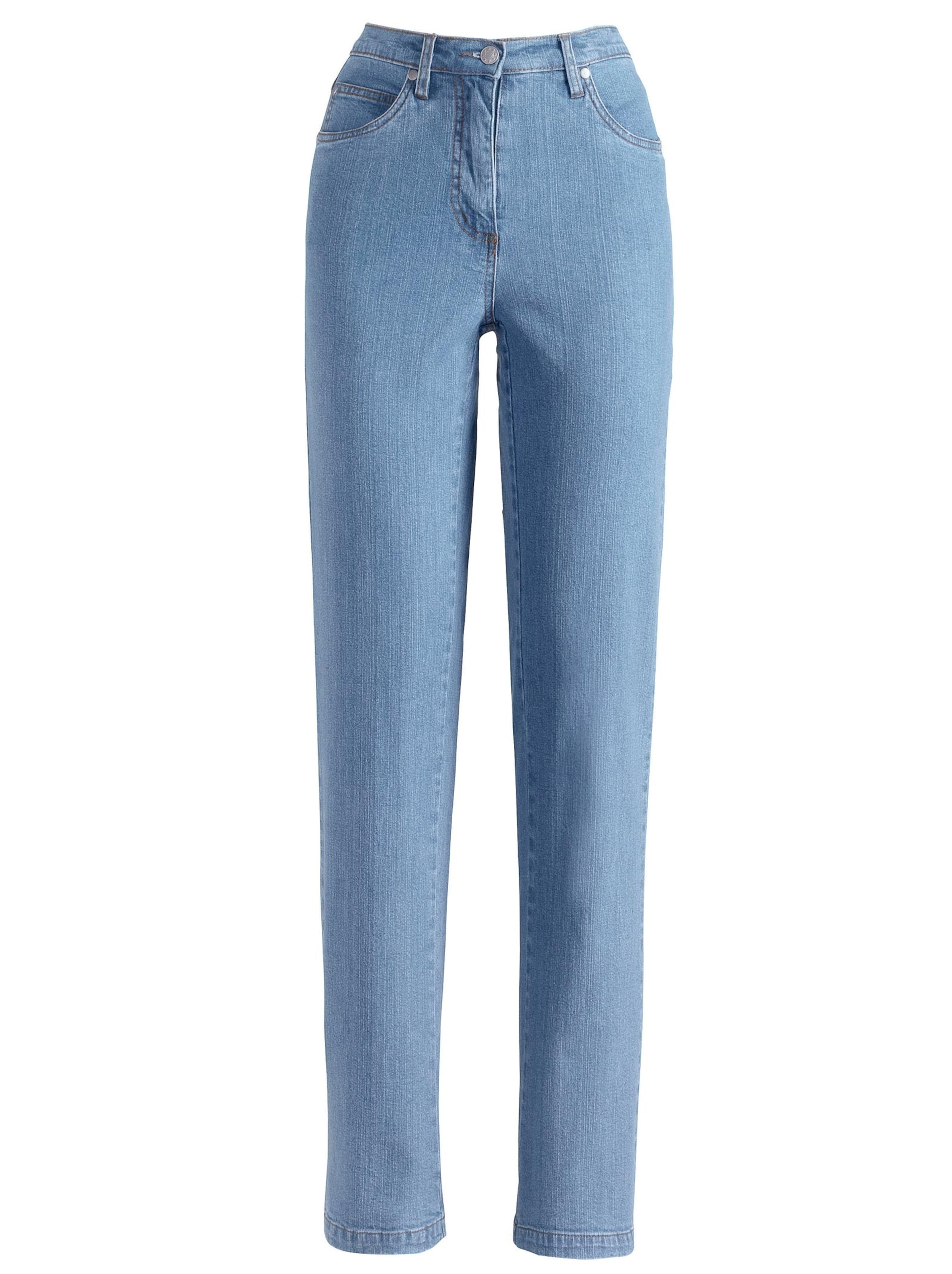 Damenmode Jeans 5-Pocket-Jeans in blue-bleached 