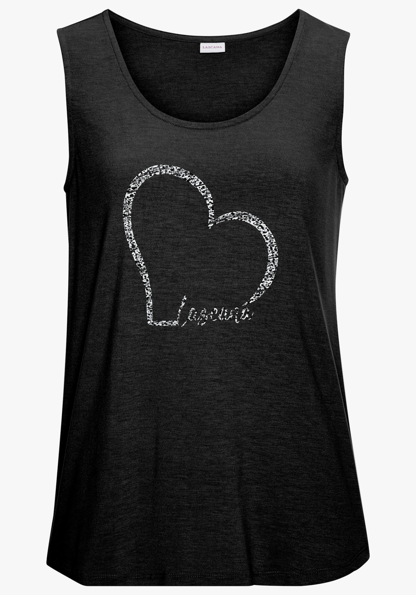 LASCANA Trägertop - schwarz
