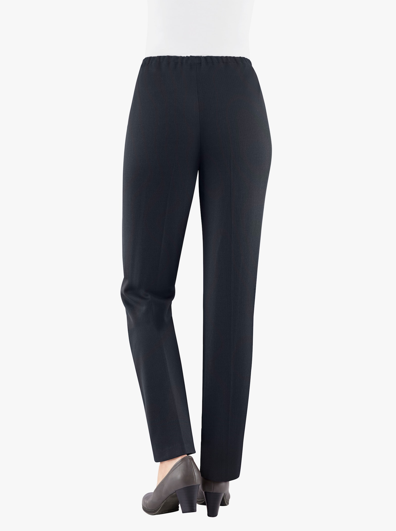 Thermobroek van ribjersey - marine