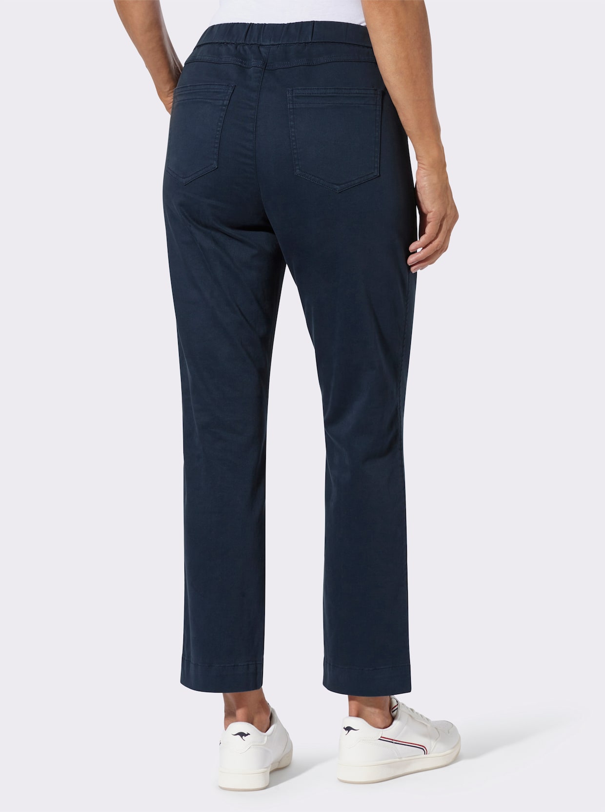 Schlupfjeans mit Stretch-Anteil - dunkelblau