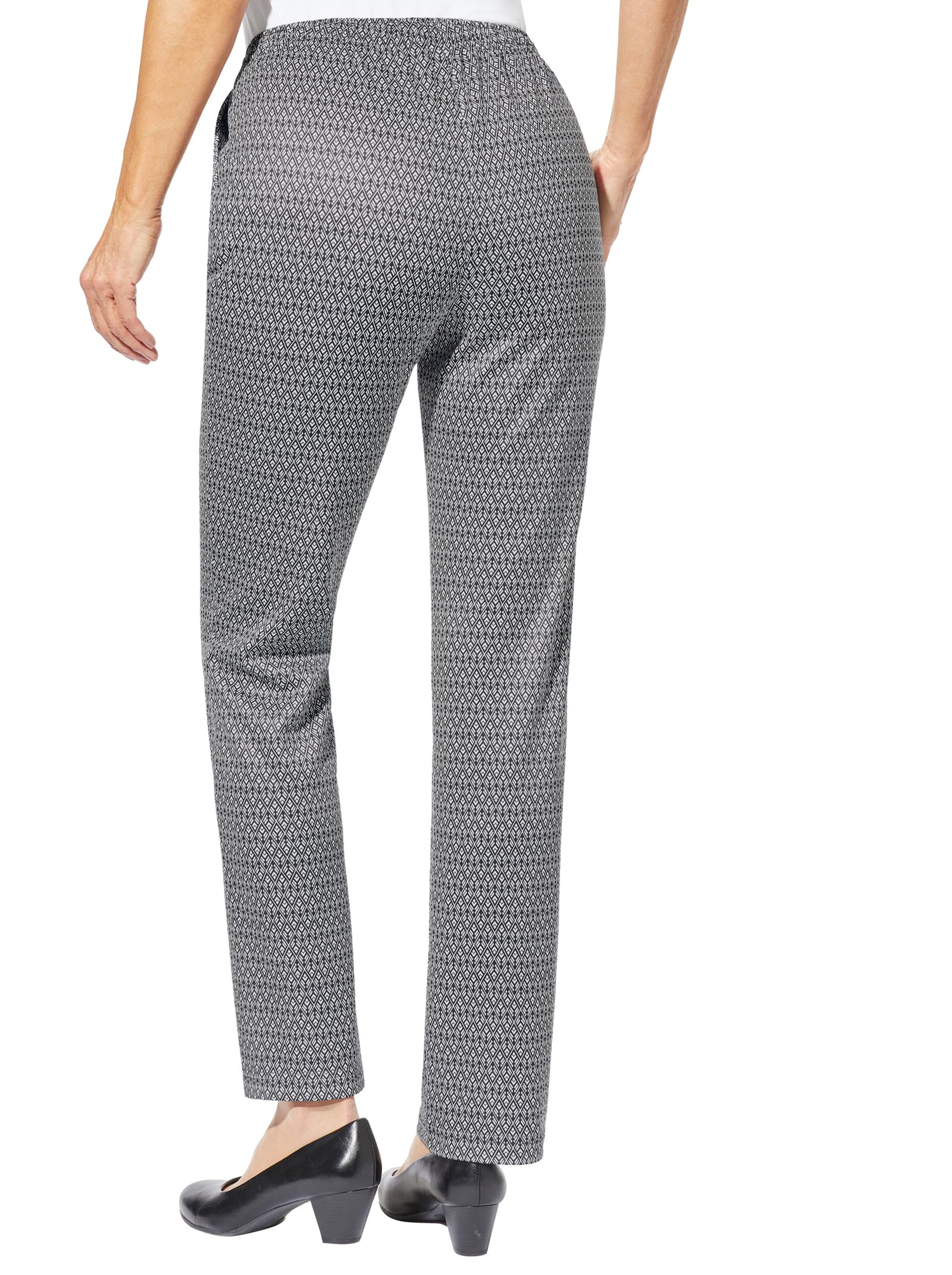 Jersey-Hose - schwarz Raute